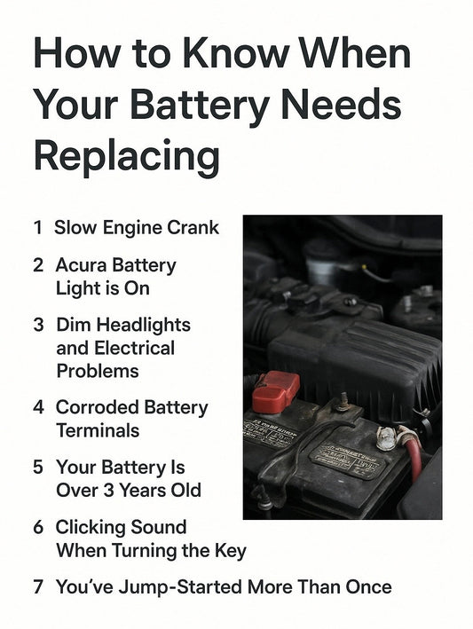 How to Know When Your Battery Needs Replacing (Acura Owners’ Guide)