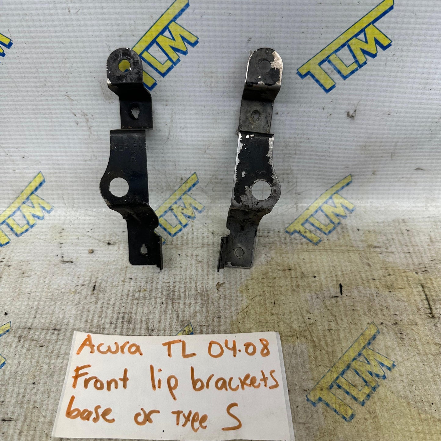 04-08 Acura TL FRONT Bumper Lip Brackets Metal TYPE S or base 05 06 07 OEM