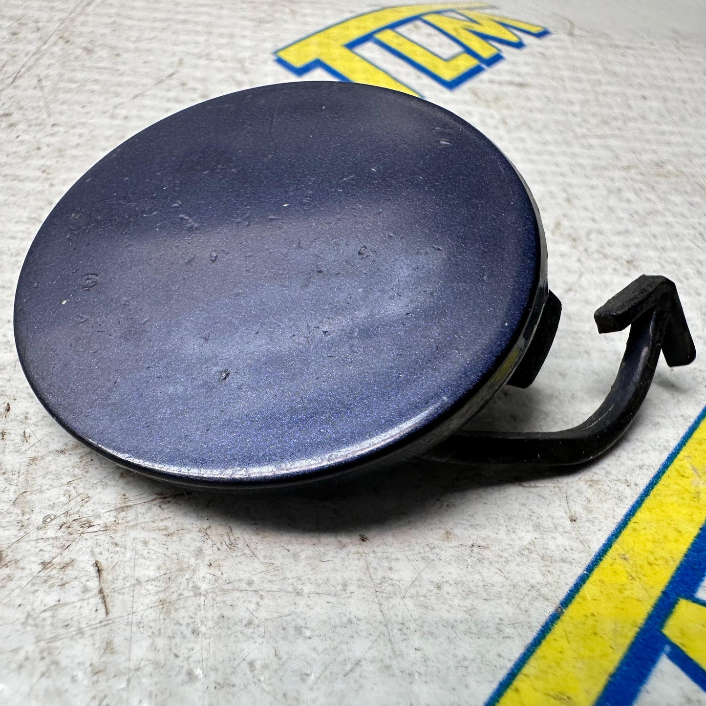 04-08 Acura TL Front Bumper Tow Hook Cover Cap BLUE 2004 05 2006 2007 2008 OEM