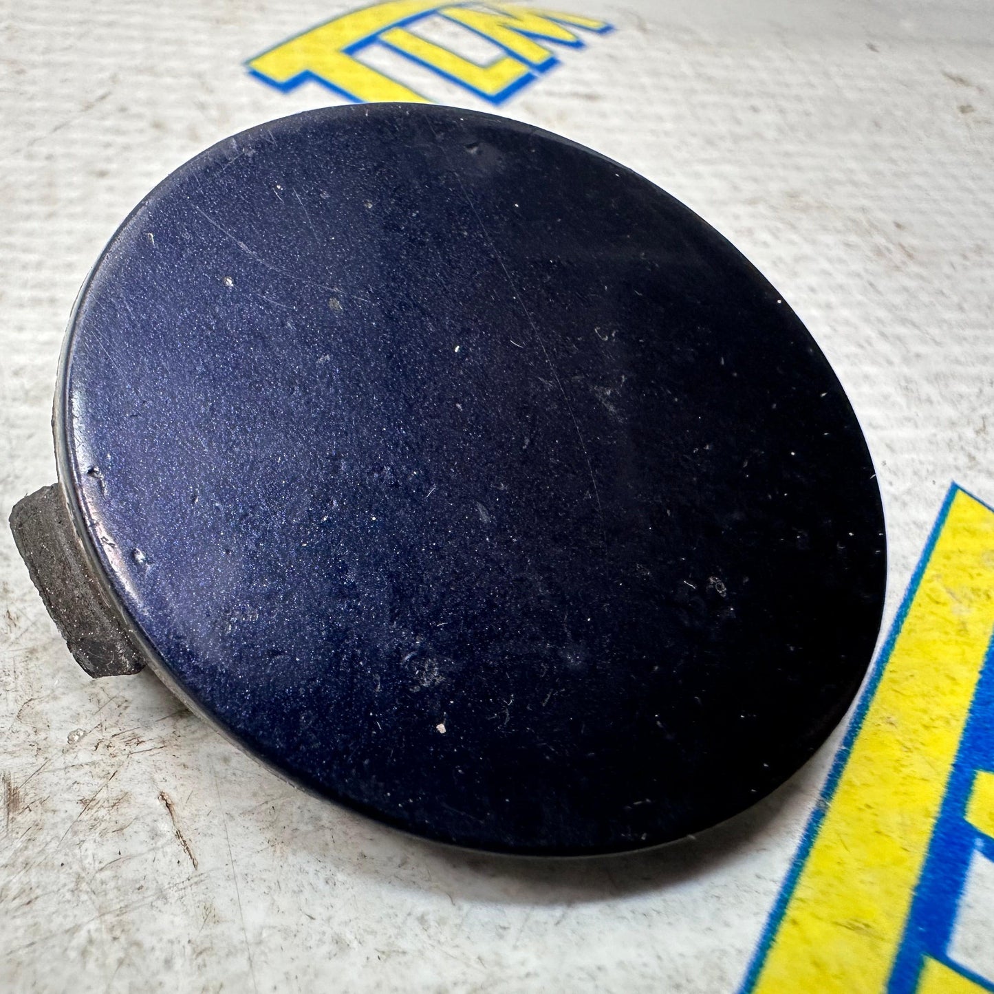 04-08 Acura TL Front Bumper Tow Hook Cover Cap BLUE 2004 05 2006 2007 2008 OEM