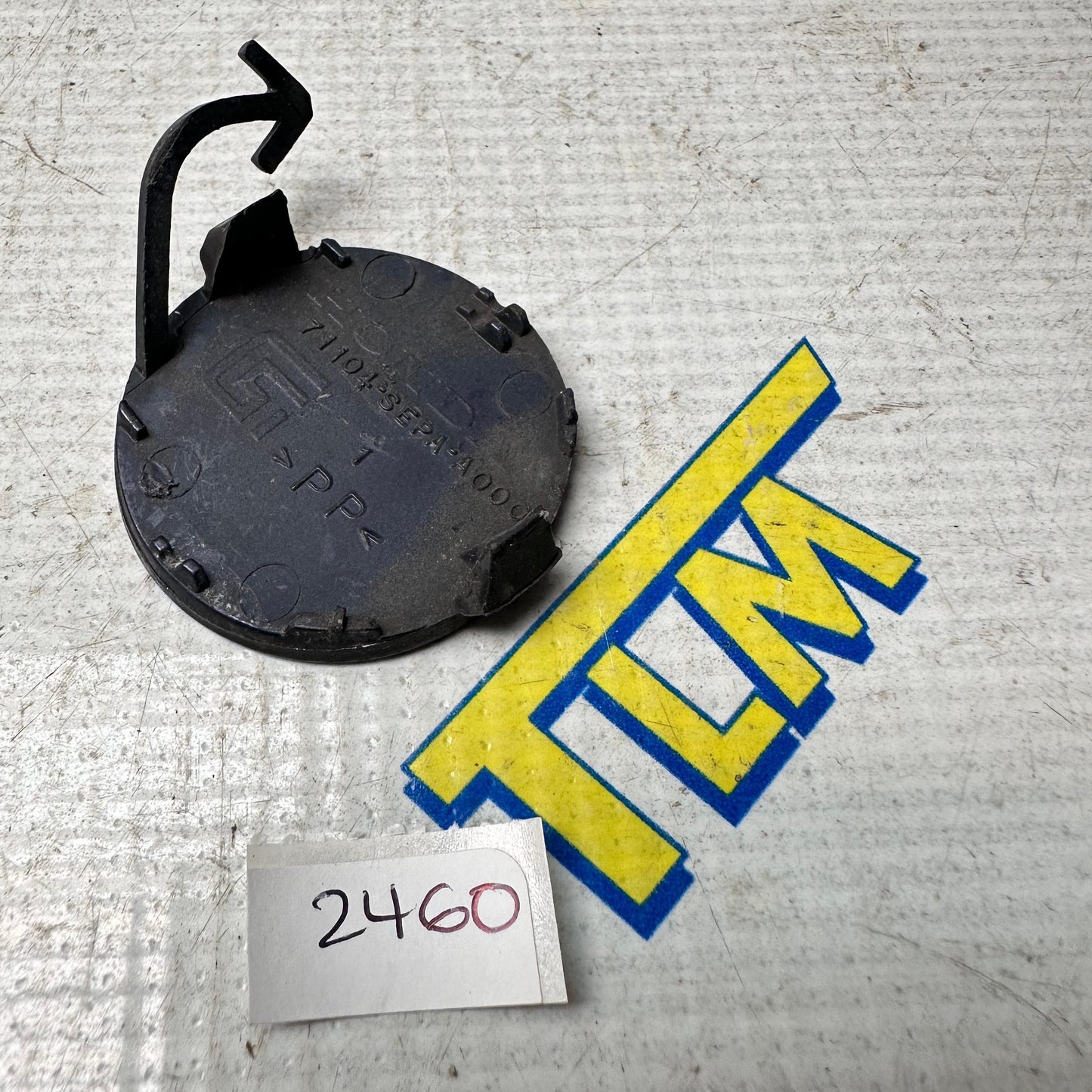 04-08 Acura TL Front Bumper Tow Hook Cover Cap BLUE 2004 05 2006 2007 2008 OEM