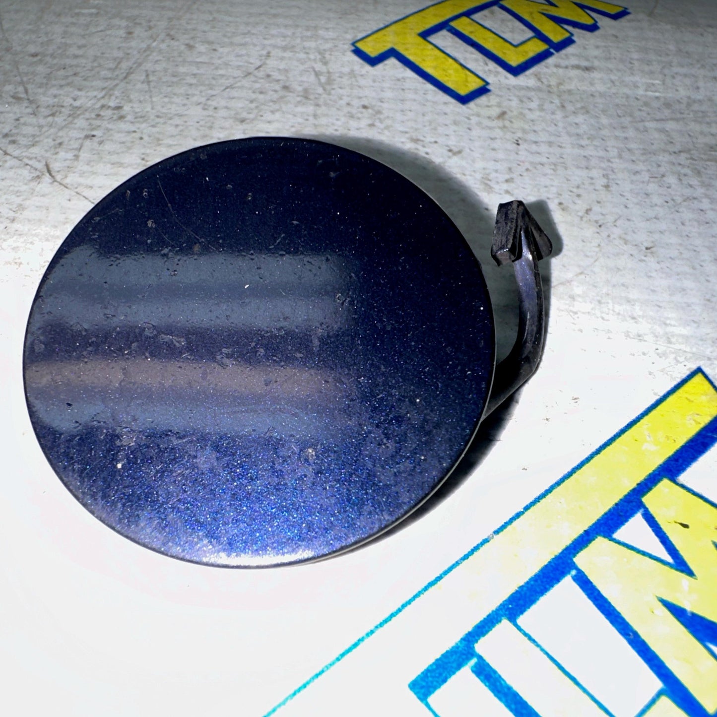 04-08 Acura TL Front Bumper Tow Hook Cover Cap BLUE 2004 05 2006 2007 2008 OEM