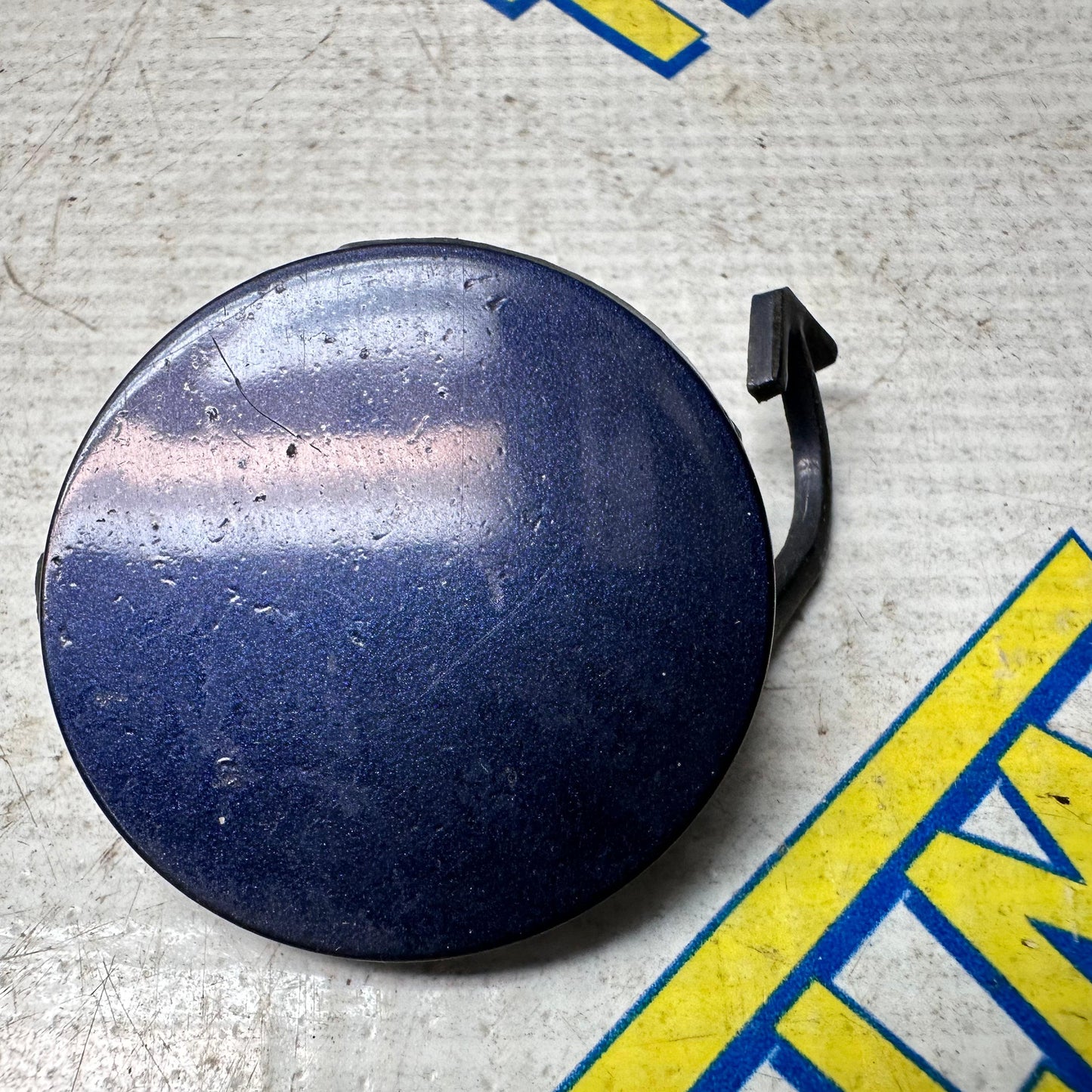 04-08 Acura TL Front Bumper Tow Hook Cover Cap BLUE 2004 05 2006 2007 2008 OEM
