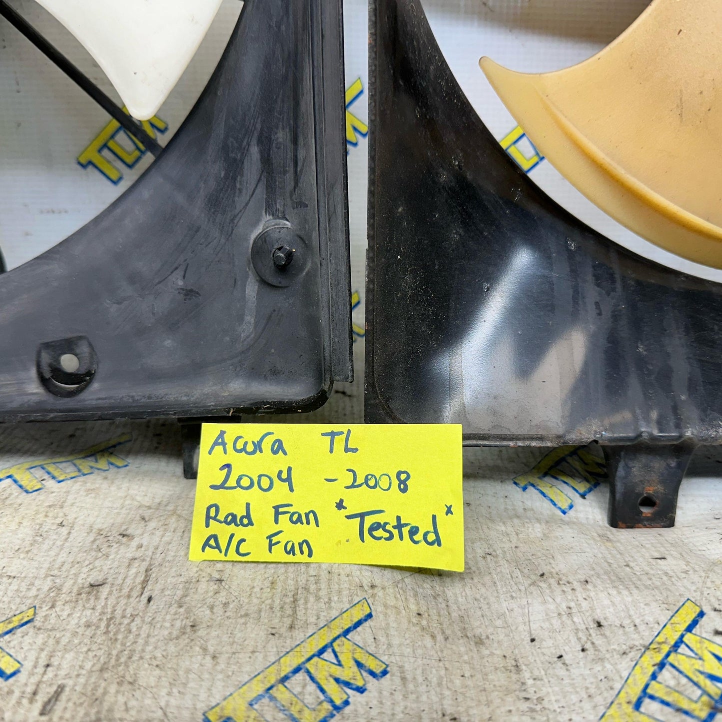 04-08 Acura TL Radiator AC Fan Cooling Fan RIGHT & LEFT 2004 2005 2006 2007 OEM