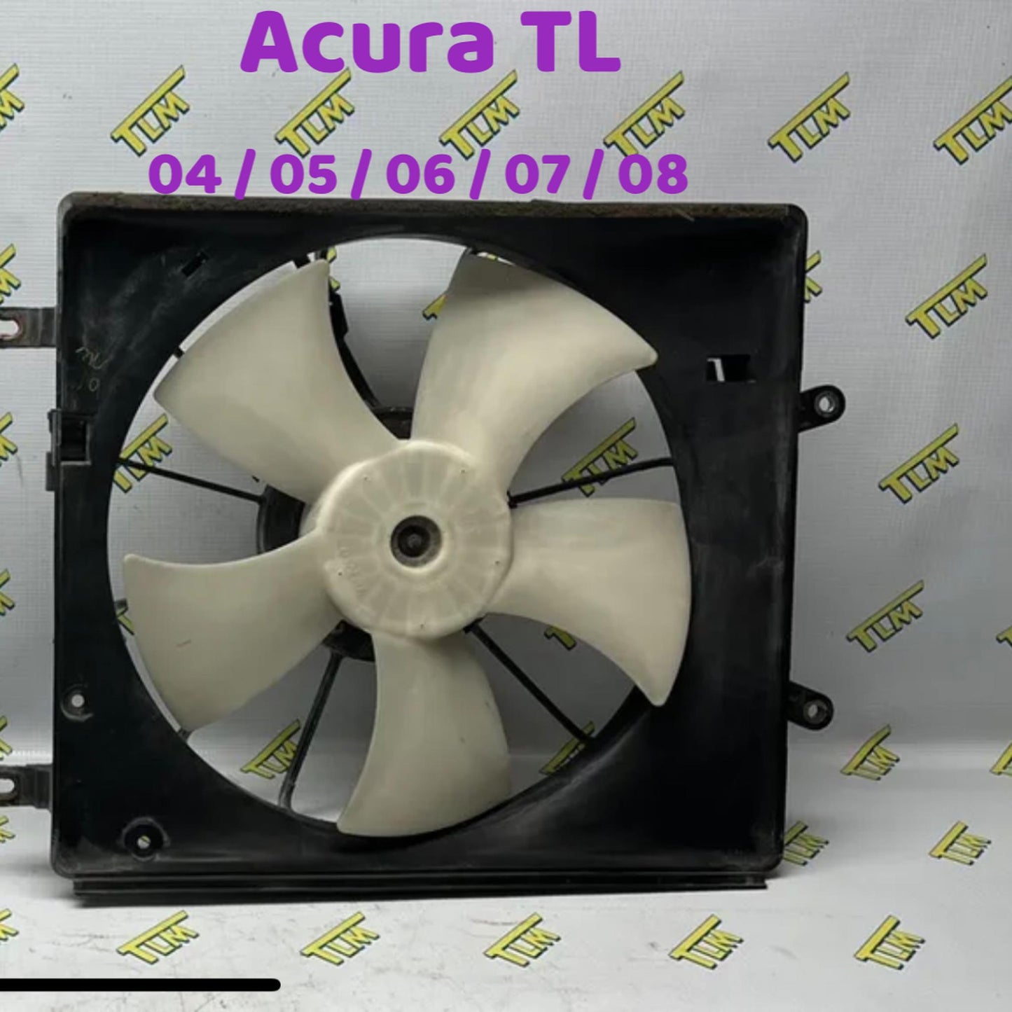 04-08 Acura TL Radiator Fan Cooling Fan LEFT DRIVER 2004 2005 2006 2007 2008 OEM