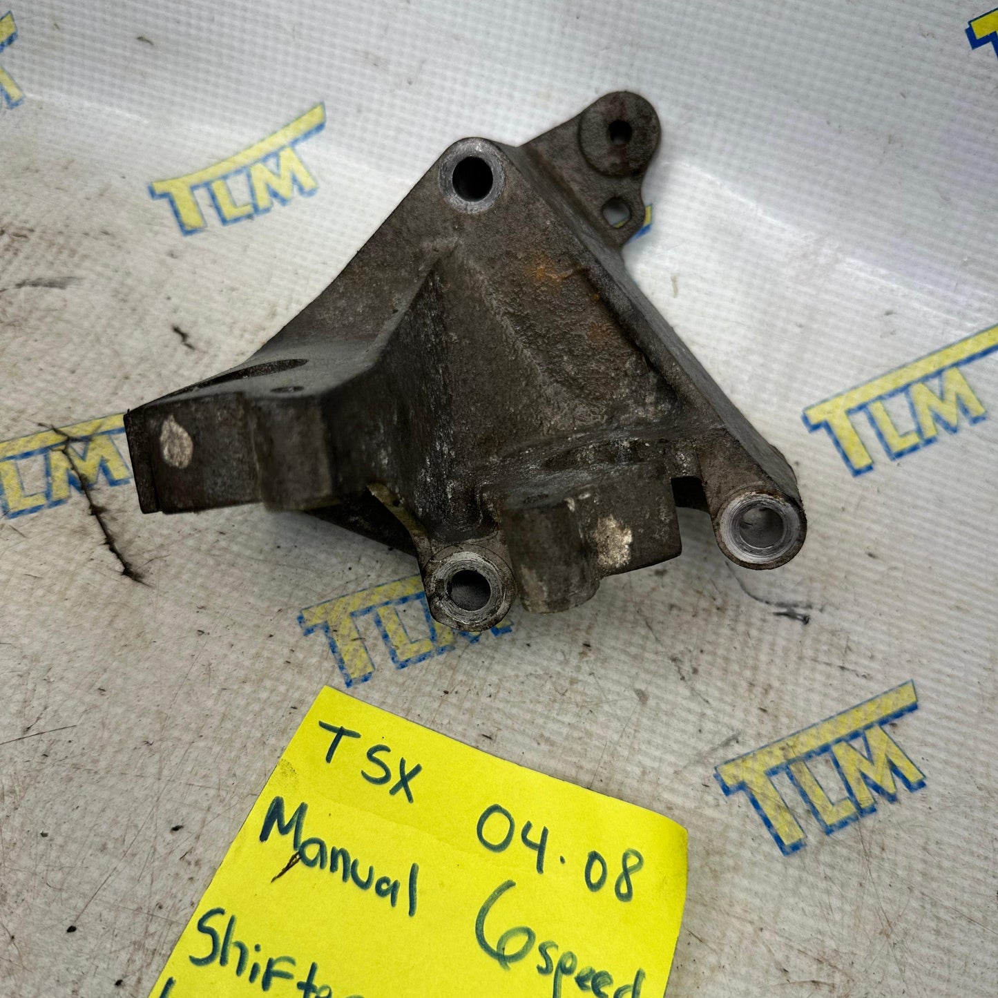 04-08 Acura TSX MANUAL Transmission Shifter Cables Bracket with Bolts 6 Speed 05 06 07 OEM