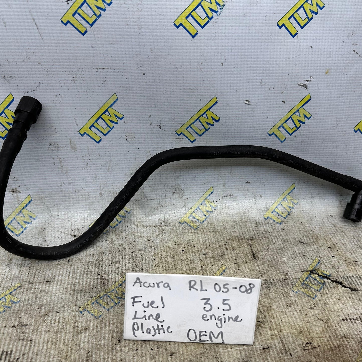 05-08 Acura RL 3.5 Fuel Feed Hose Line Firewall GAS Automatic Plastic 06 07 OEM