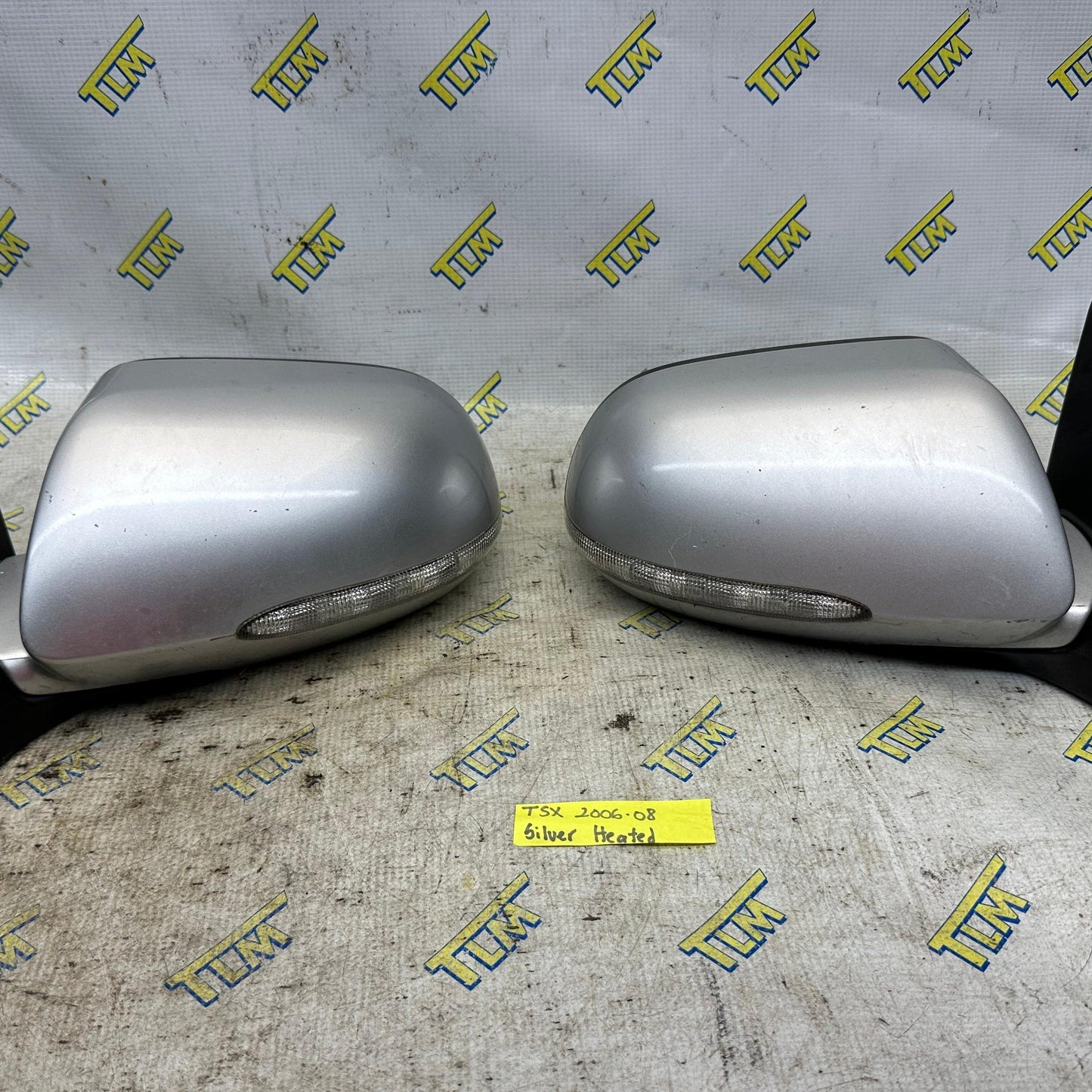 06-08 Acura TSX Side Door Rear View Heated Mirrors DRIVER & PASSENGER Set 2006 07 2008 OEM