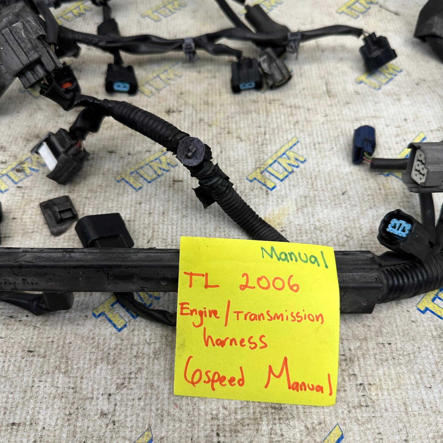 06 Acura TL Engine Transmission *MANUAL* Wire Harness 6 Speed M/T 2006 OEM