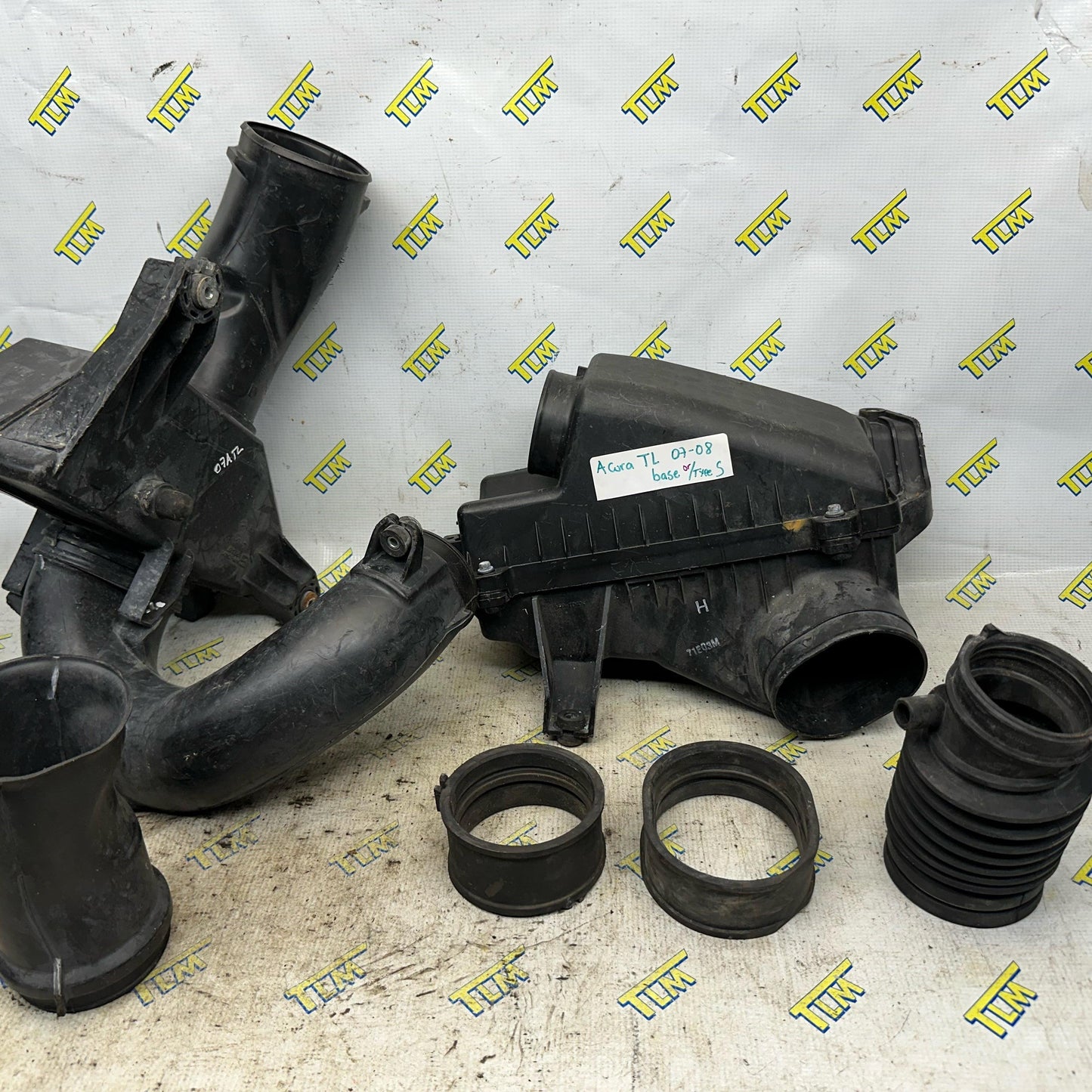 07 08 Acura TL Engine Air Intake Cleaner Filter Box Housing Hoses TYPE S OEM