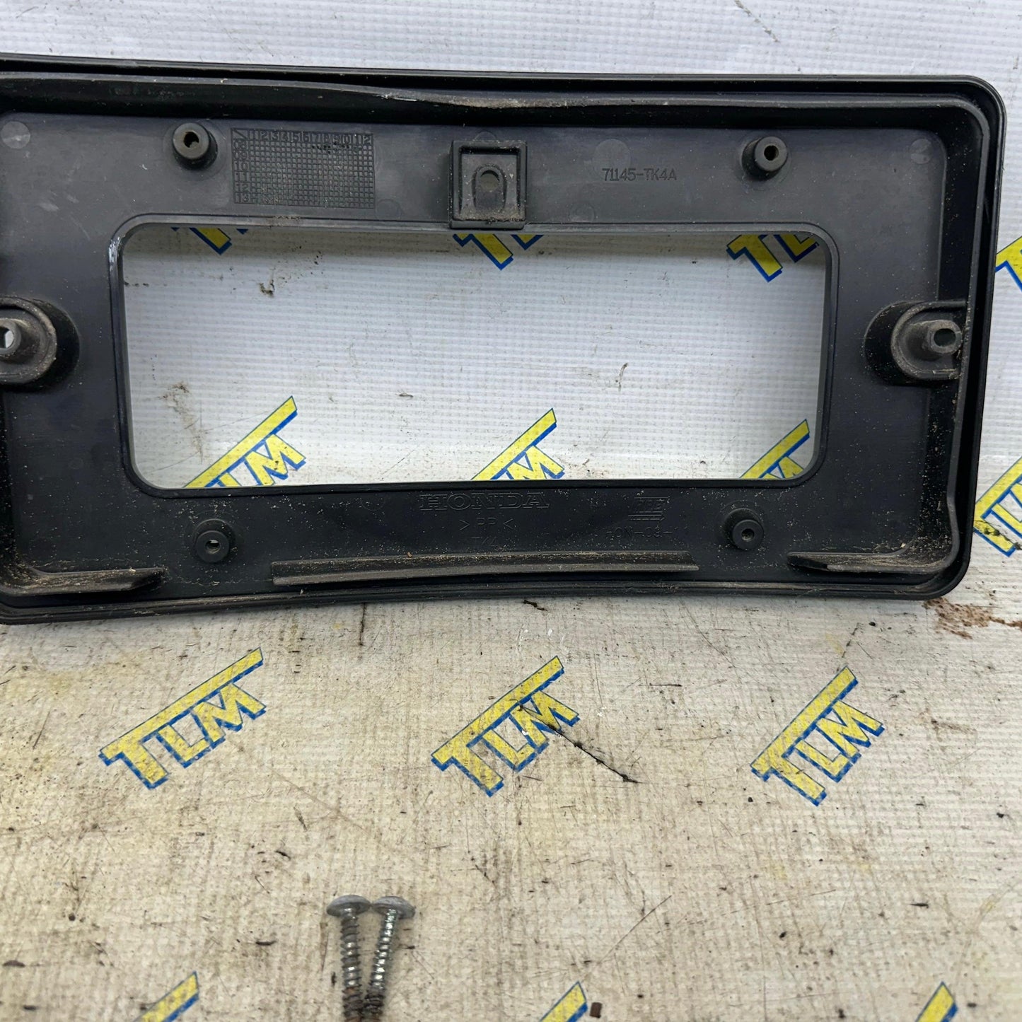 09-11 Acura TL FRONT License Plate Holder Bracket 2009 2010 2011 10 OEM