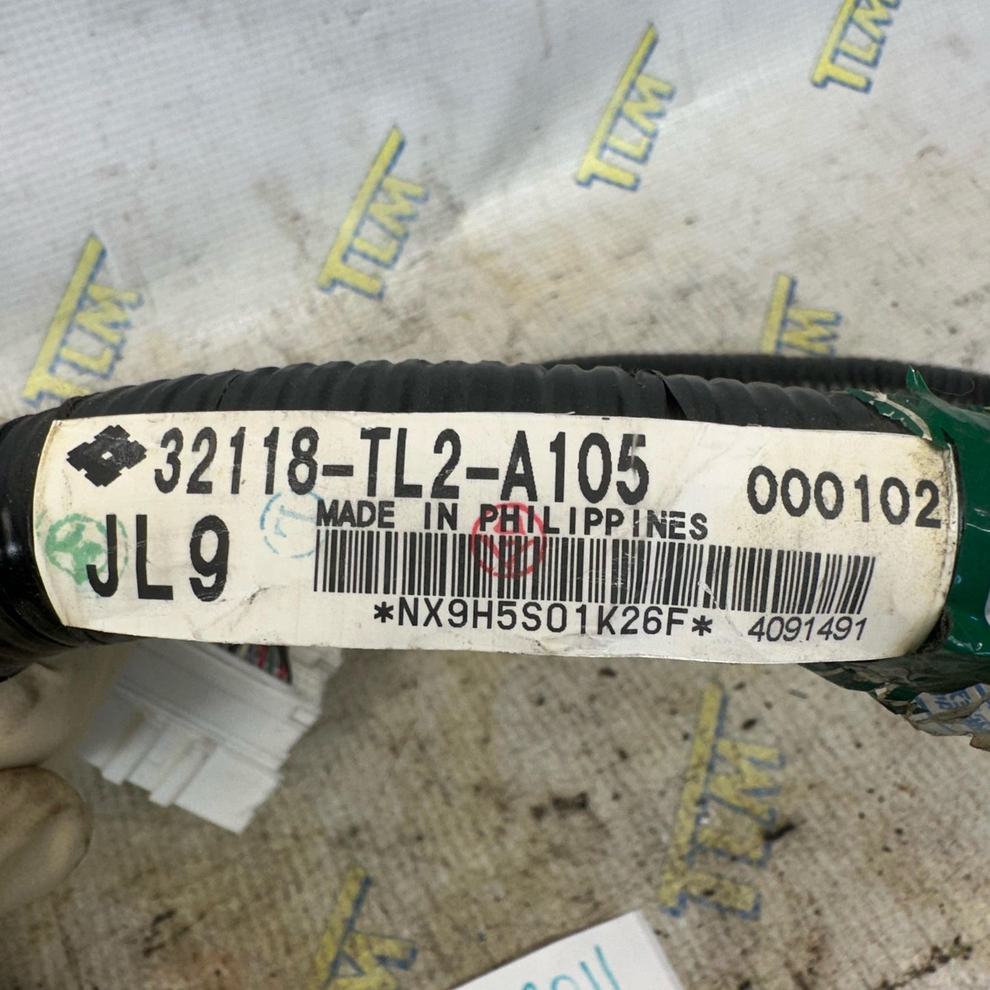 09-11 Acura TSX Passenger Sub Dash 32118-TL2-A105 Wire Harness AUTOMATIC 10 OEM