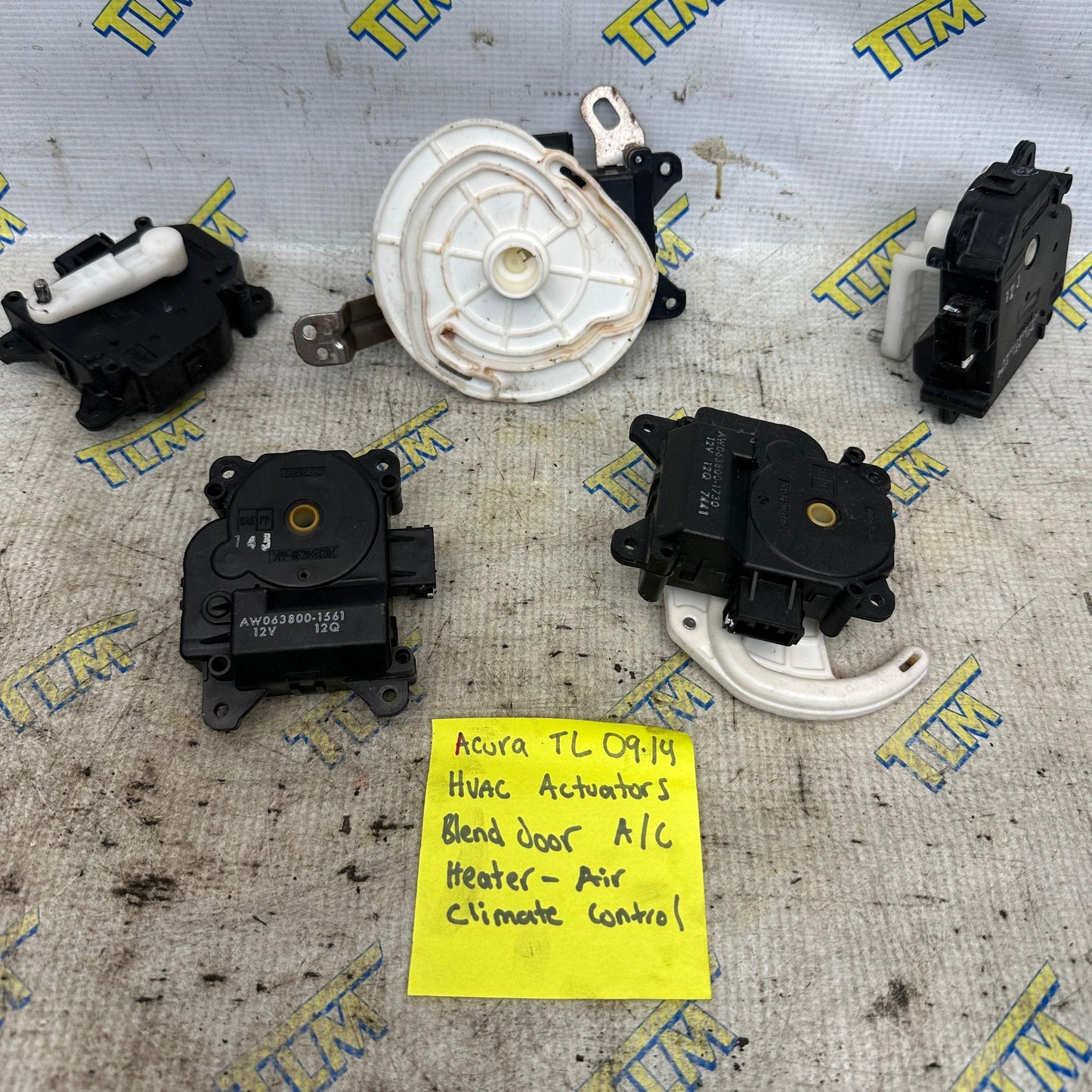 09-14 Acura TL HVAC Actuators Blend Door Heater Air Climate Control Set 2010 2011 2012 2013 OEM