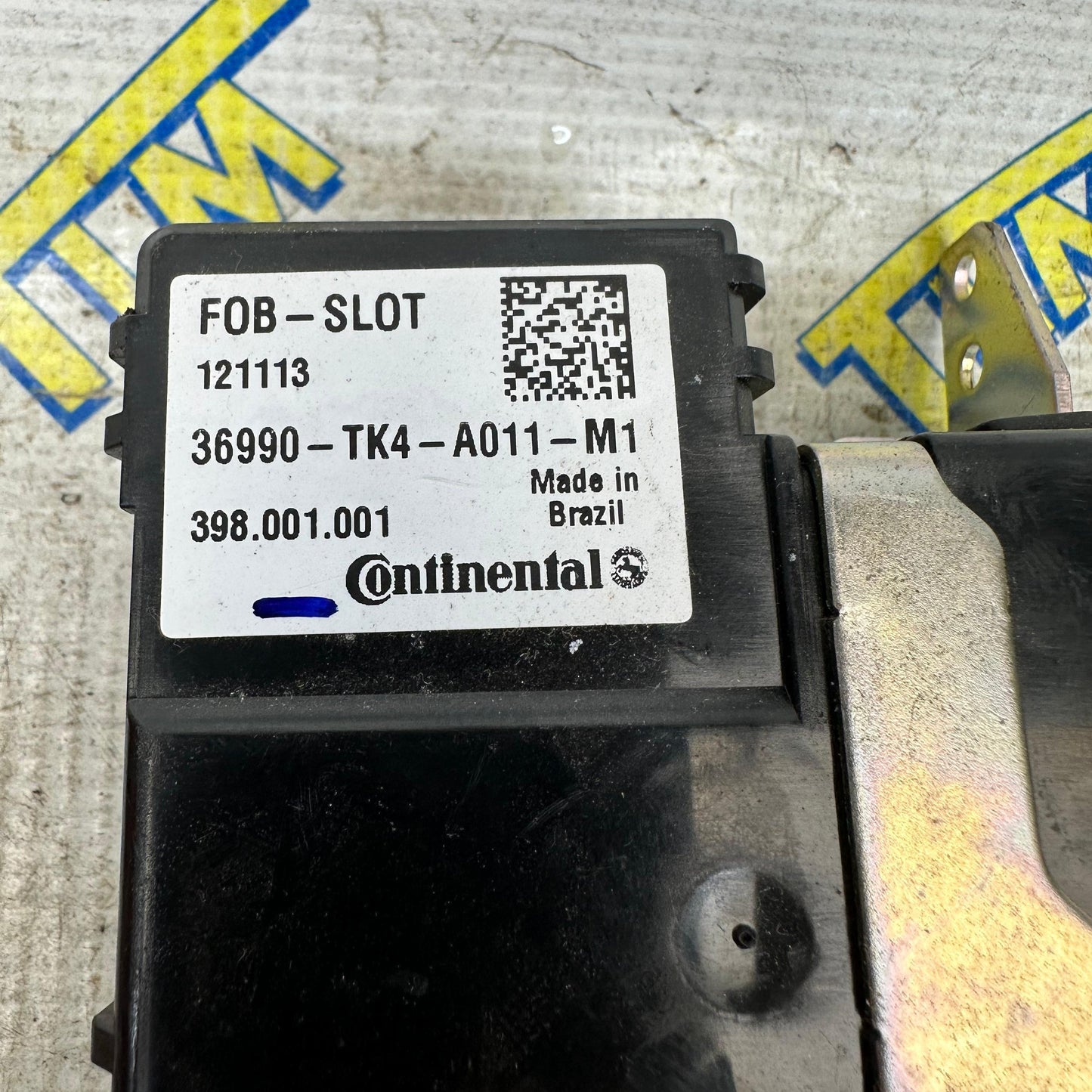 09-14 Acura TL Key Slot Fob Control Unit 36990TK4 2010 2011 2012 2013 2014 OEM