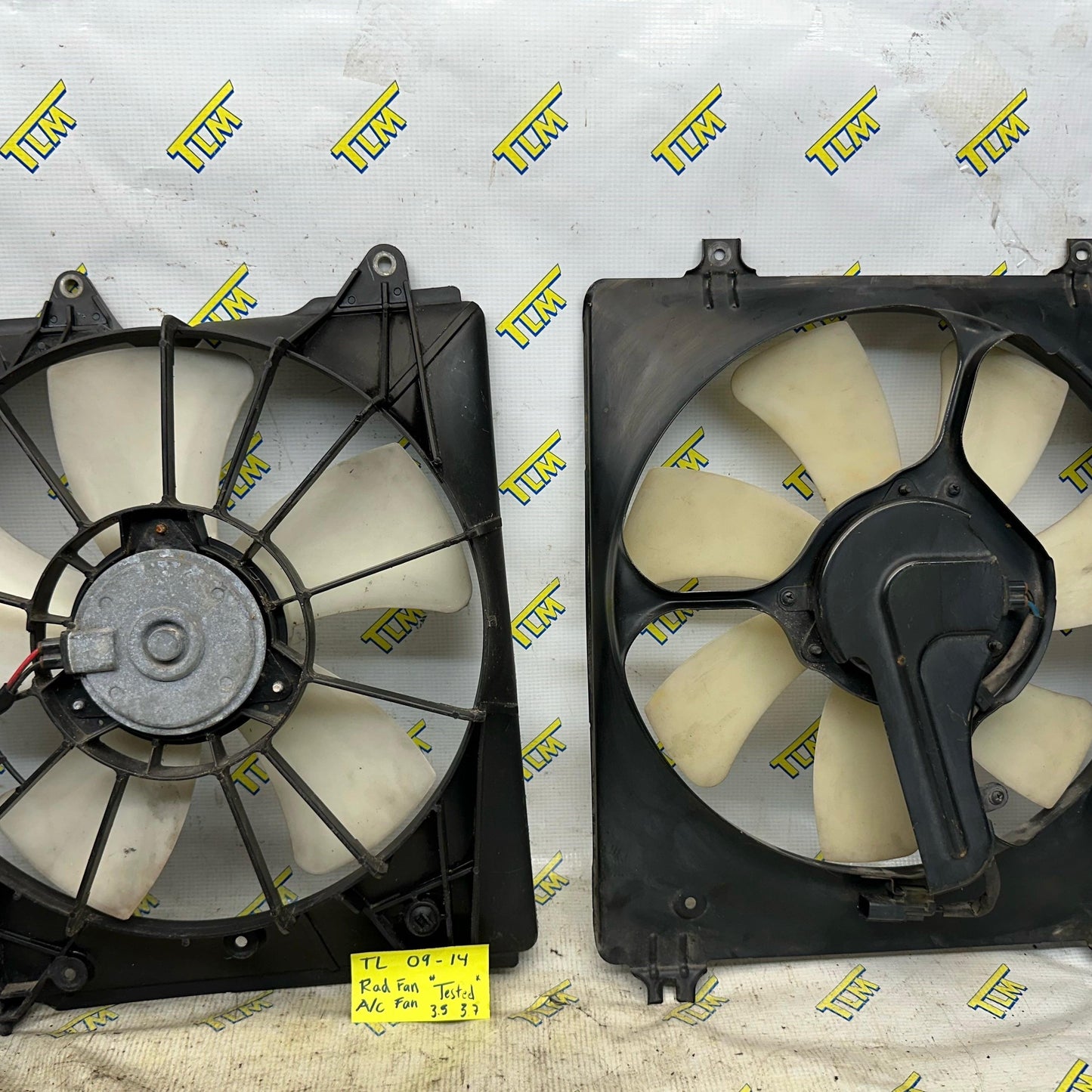 09-14 Acura TL Radiator Fan AC Cooling Fan LEFT & RIGHT 2010 11 2012 13 14 OEM