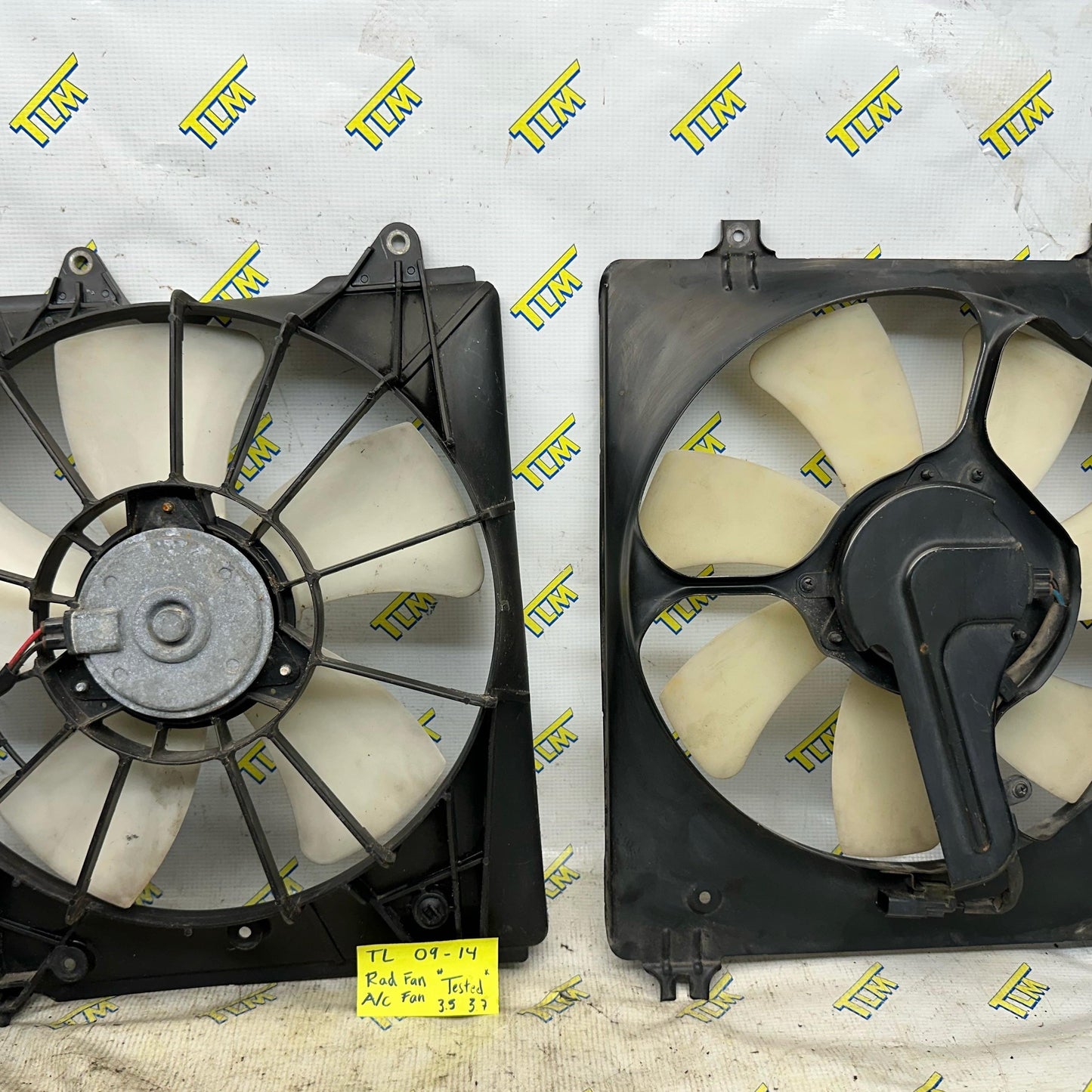 09-14 Acura TL Radiator Fan AC Cooling Fan LEFT & RIGHT 2010 11 2012 13 14 OEM