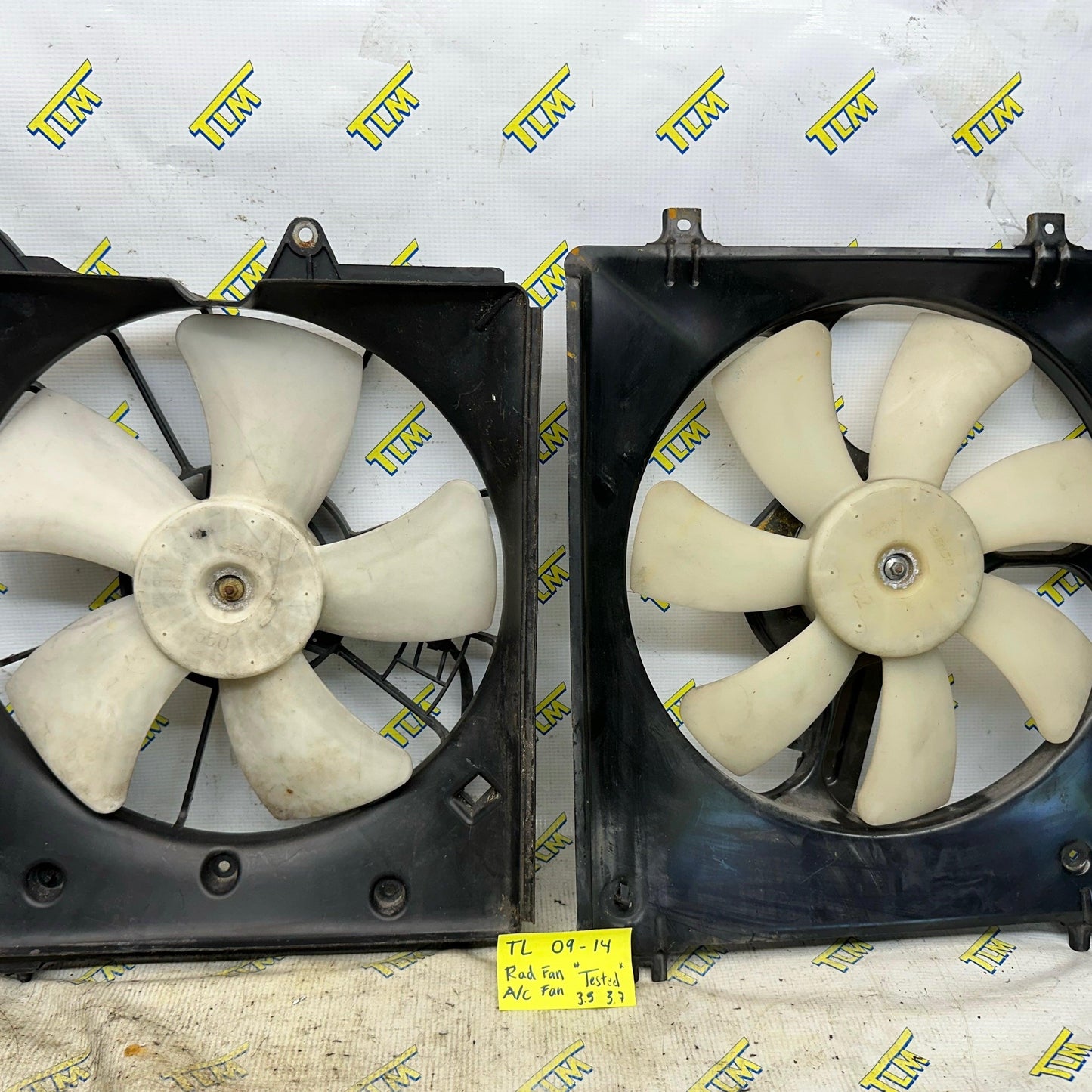 09-14 Acura TL Radiator Fan AC Cooling Fan LEFT & RIGHT 2010 11 2012 13 14 OEM