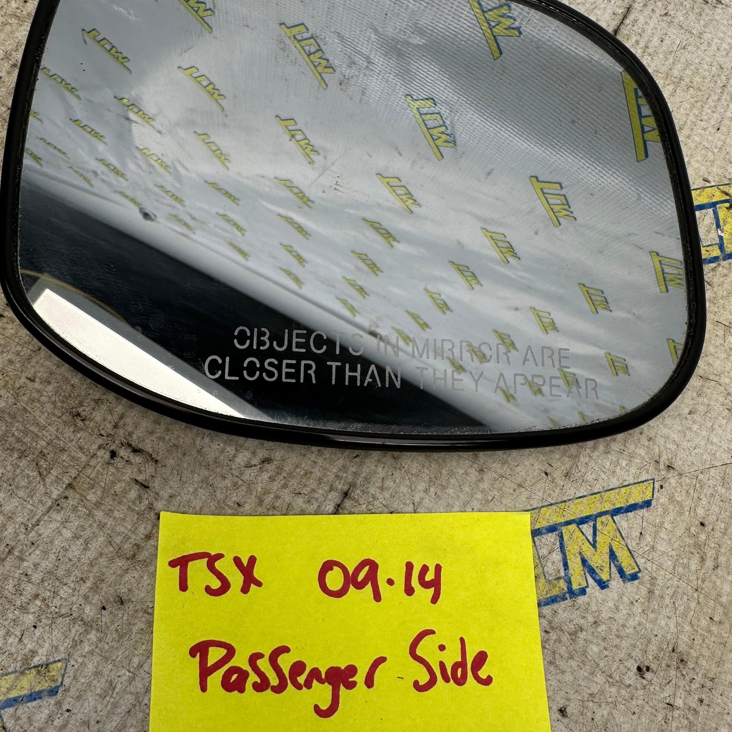 09-14 Acura TSX Door Rearview Mirror Glass Passenger Right 09 10 11 12 13 14 OEM