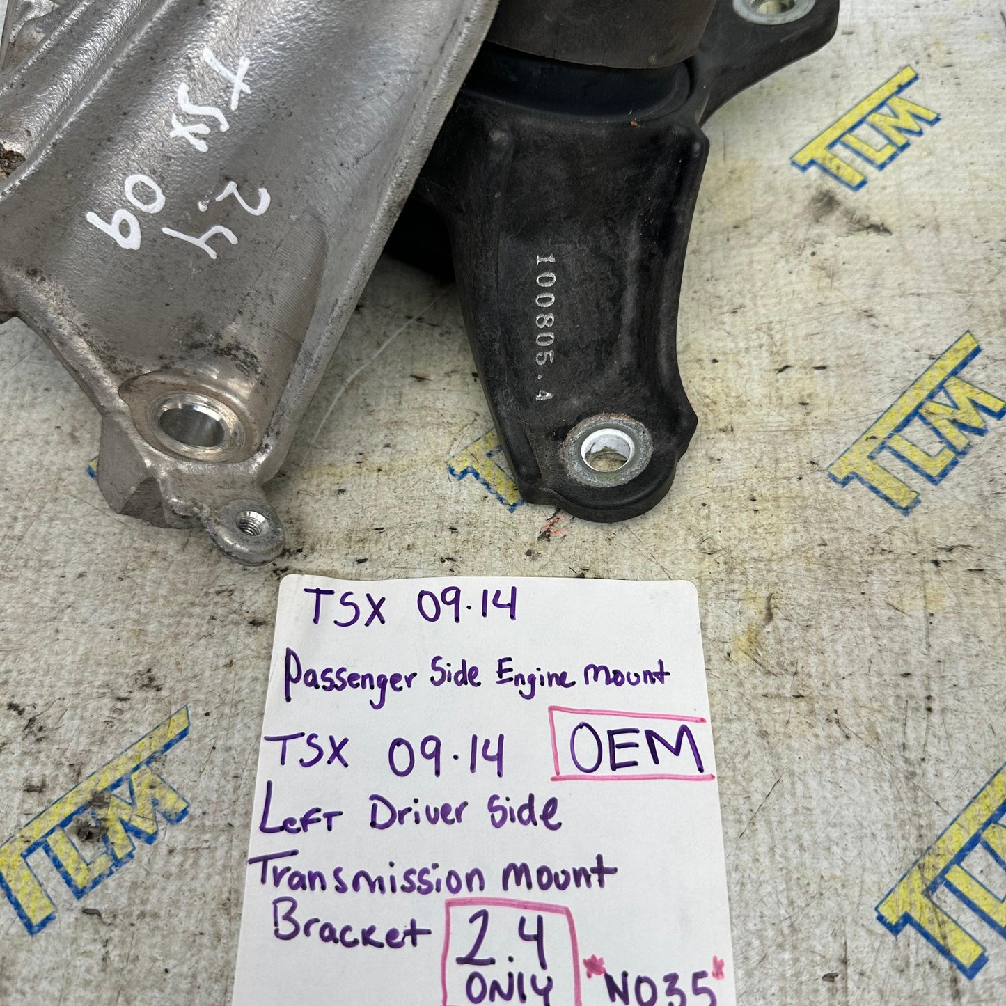 09-14 Acura TSX Engine Right / Transmission Left 2.4 Mount Bracket 09 2010 2011 2012 2013 2014 OEM