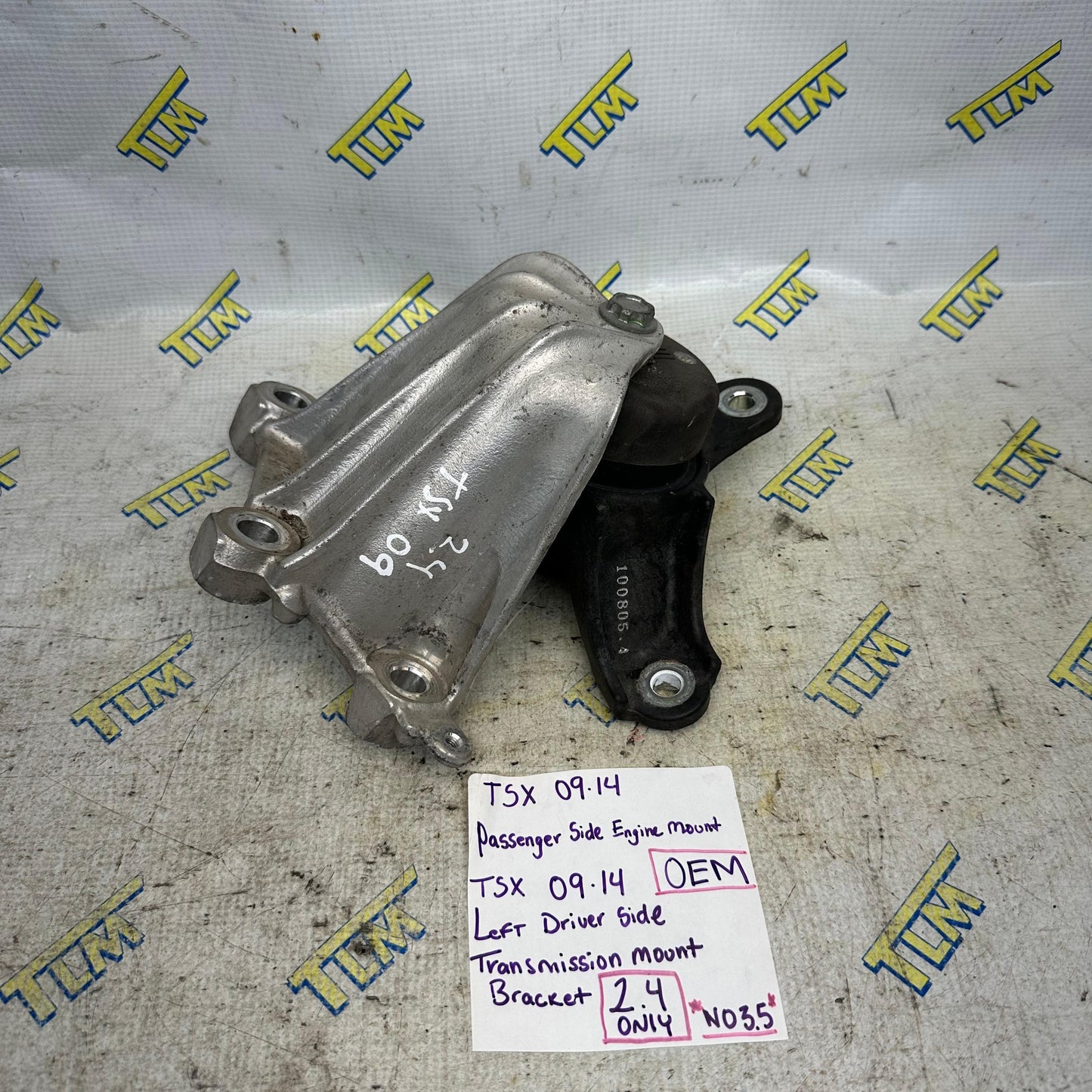 09-14 Acura TSX Engine Right / Transmission Left 2.4 Mount Bracket 09 2010 2011 2012 2013 2014 OEM