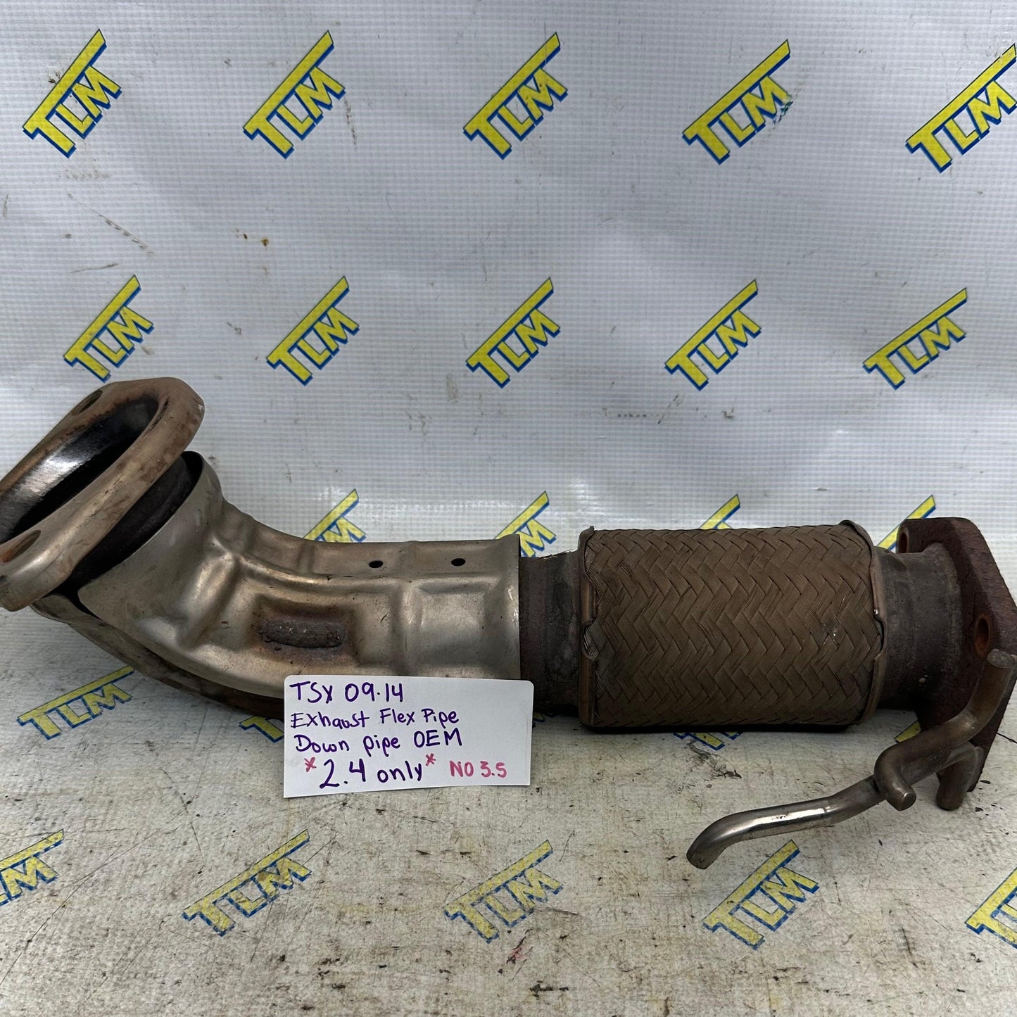 09-14 Acura TSX Exhaust Down Pipe Flex *2.4 only* 2009 2010 11 2012 13 2014 OEM