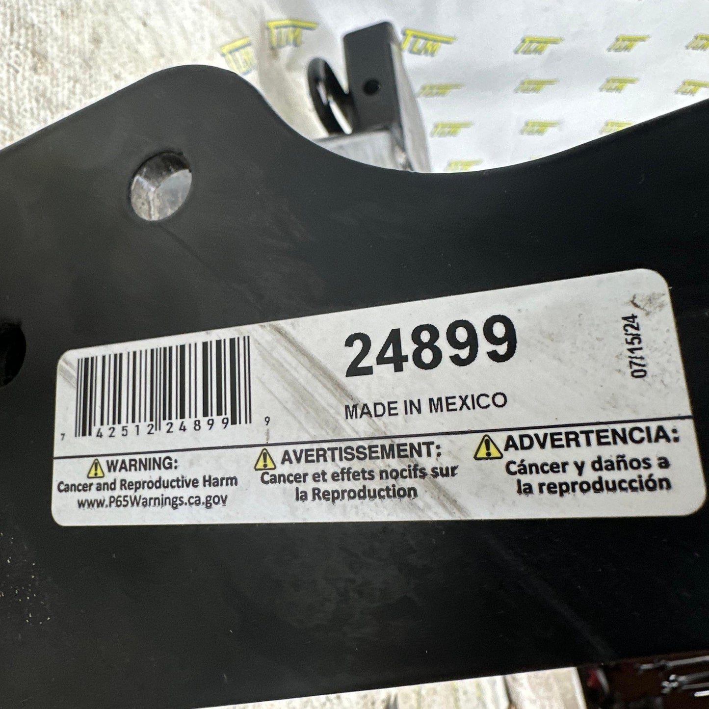 09-14 Acura TSX TL Trailer Tow Towing Hitch Bar 24899 NO BOLTS / NO HARDWARE 2009 2010 2011 2012 2013 2014