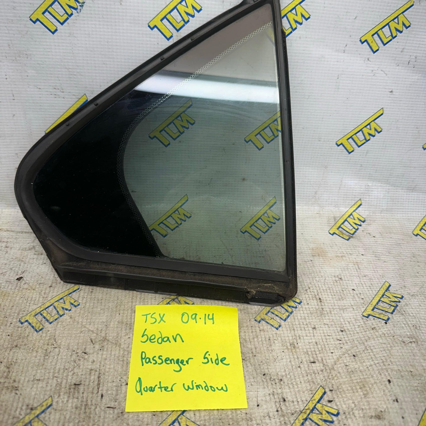 09-14 Acura TSX Window Glass Quarter SeDaN REAR PASSENGER RIGHT 10 11 12 13 OEM