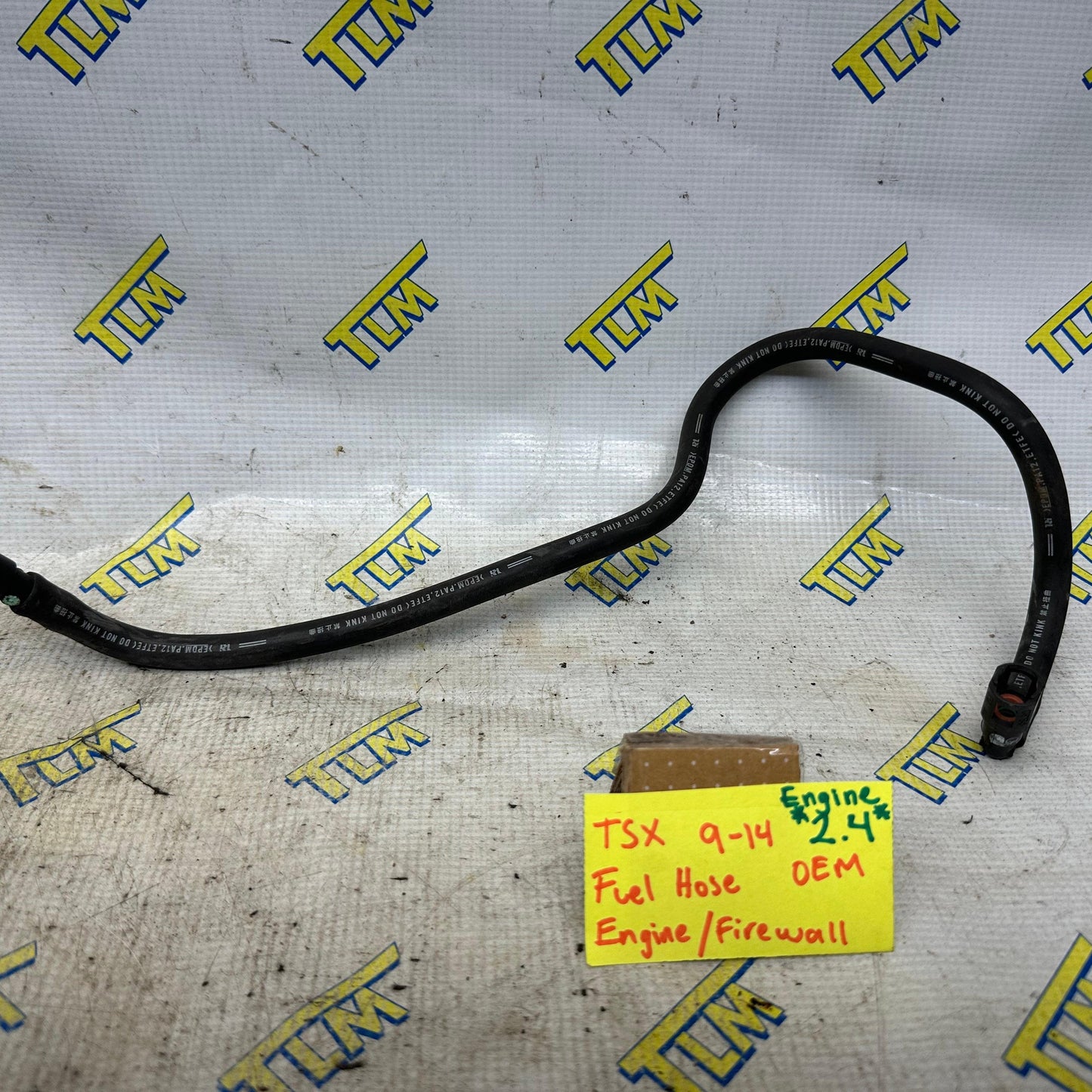 09 Acura TSX Fuel Feed Hose Line Firewall 2.4 Motor Automatic 10 11 12 13 14 OEM
