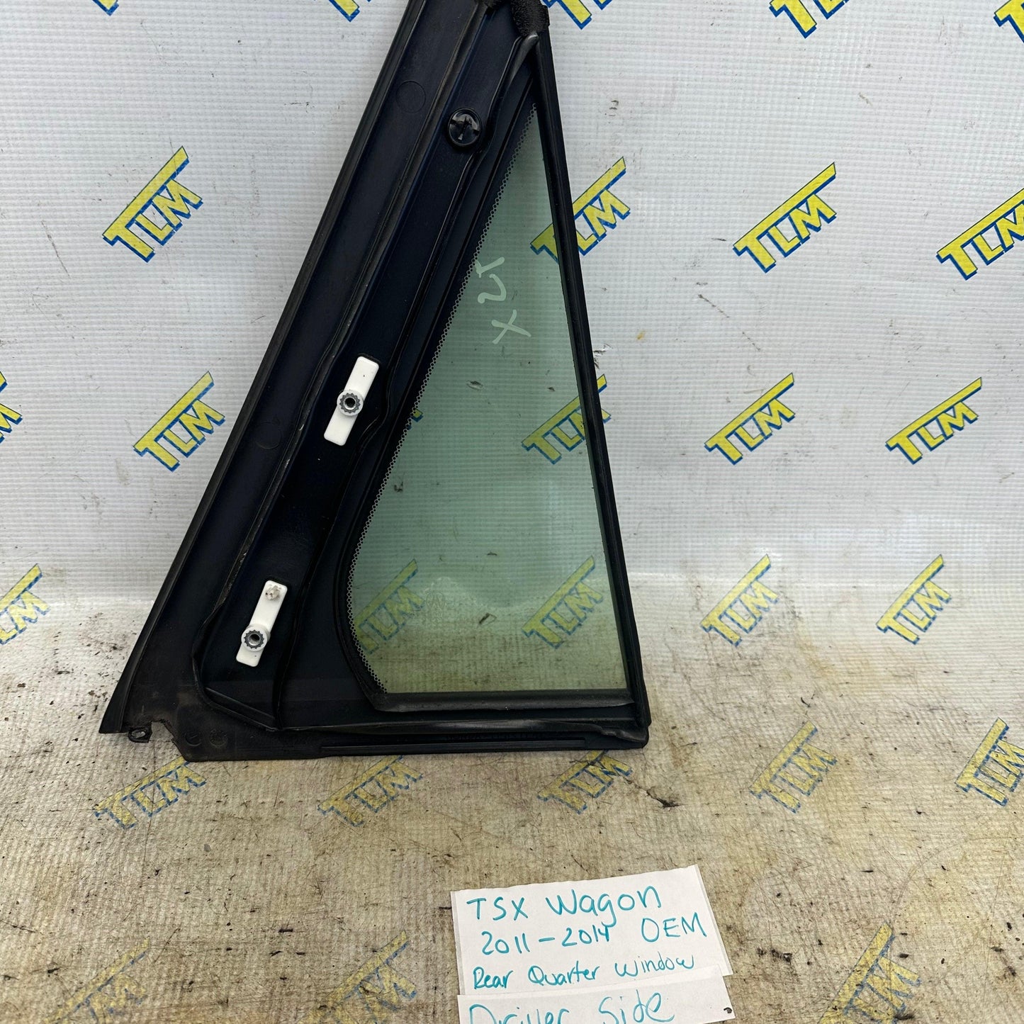 11-14 Acura TSX *wagon* Door Window Glass Quarter REAR DRIVER LEFT 12 13 OEM