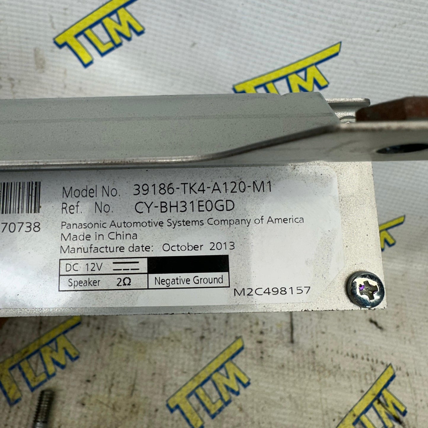 12-14 Acura TL Amp 39186-TK4-A120-M1 Amplifier Stereo Sound 2012 2013 2014 OEM