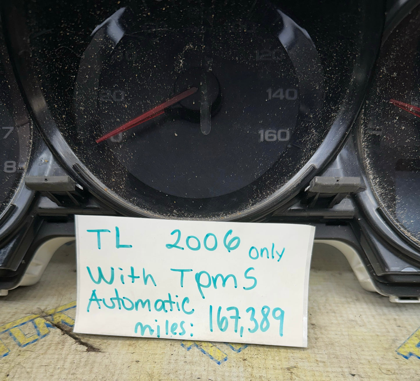 06 Acura TL Speedometer Odometer Cluster 167k miles 2006 AUTOMATIC w TPMS OEM