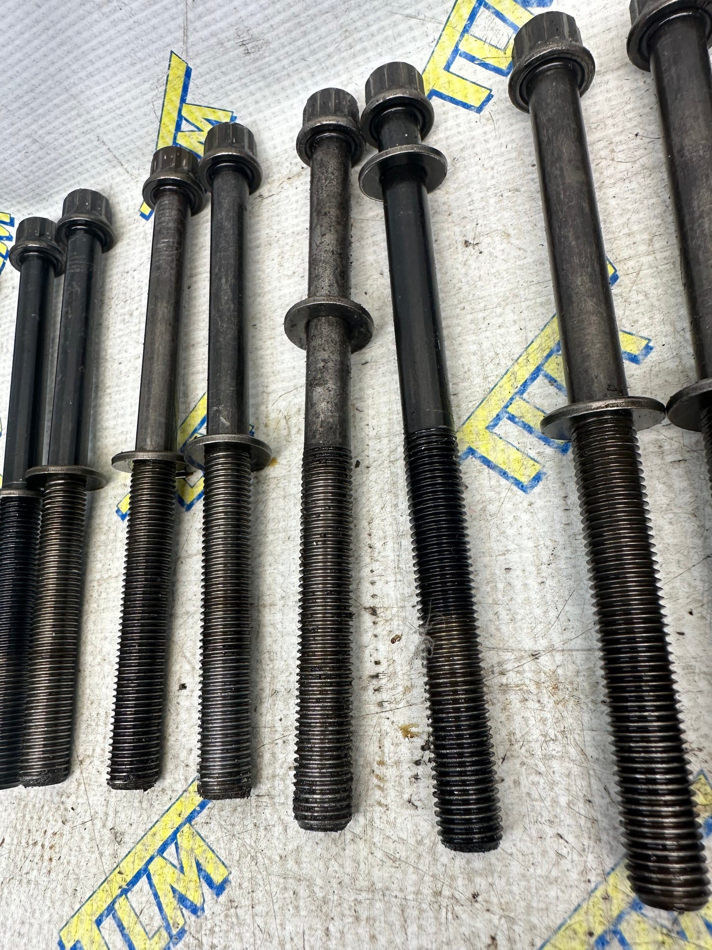 04-08 Acura TL Cylinder Head Bolts 16 Pieces J32A3 3.2 Engine 14mm 05 06 07 OEM