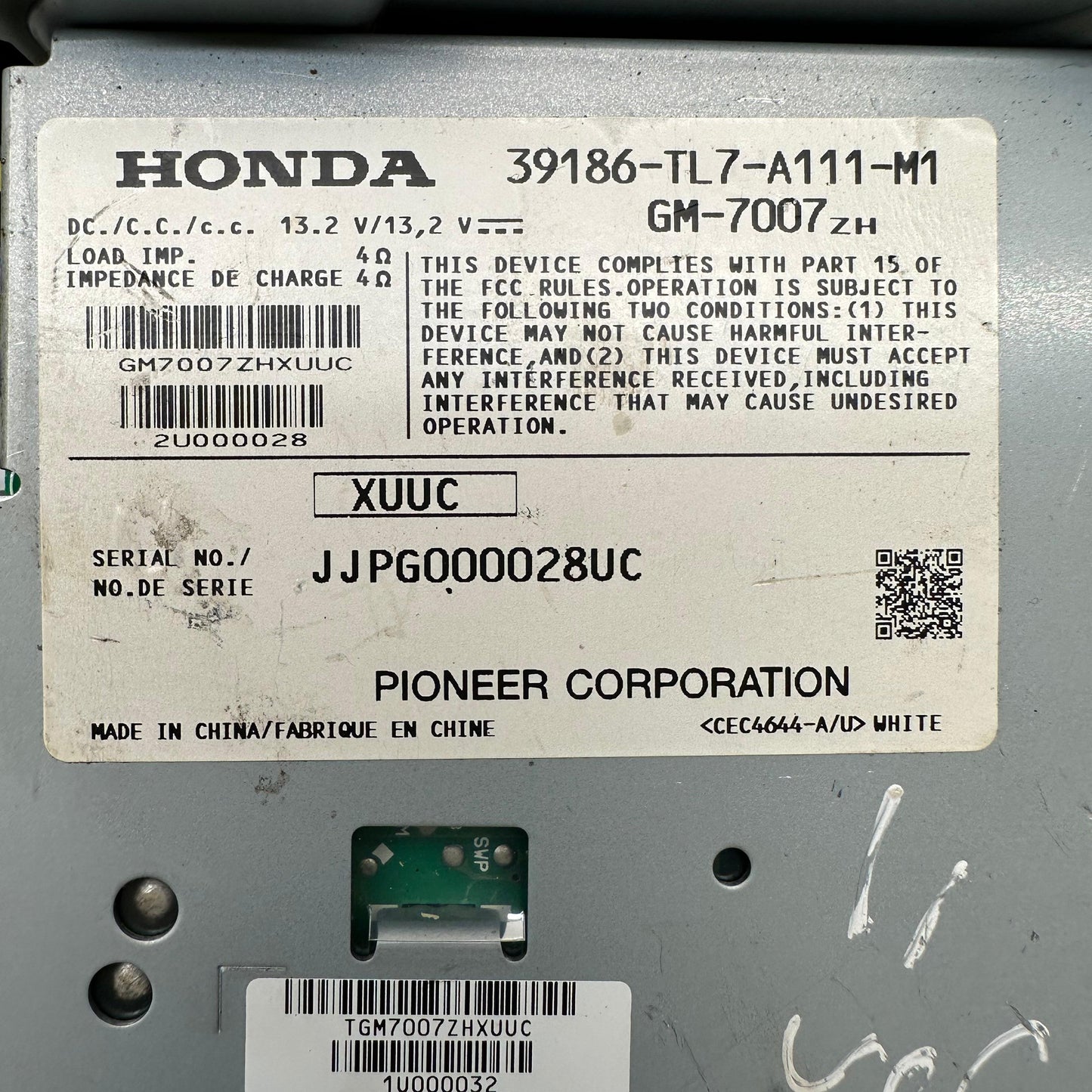 Acura TSX Amp Amplifier Stereo 39186-TL7-A111-M1 Sound 2011 11 wagon OEM