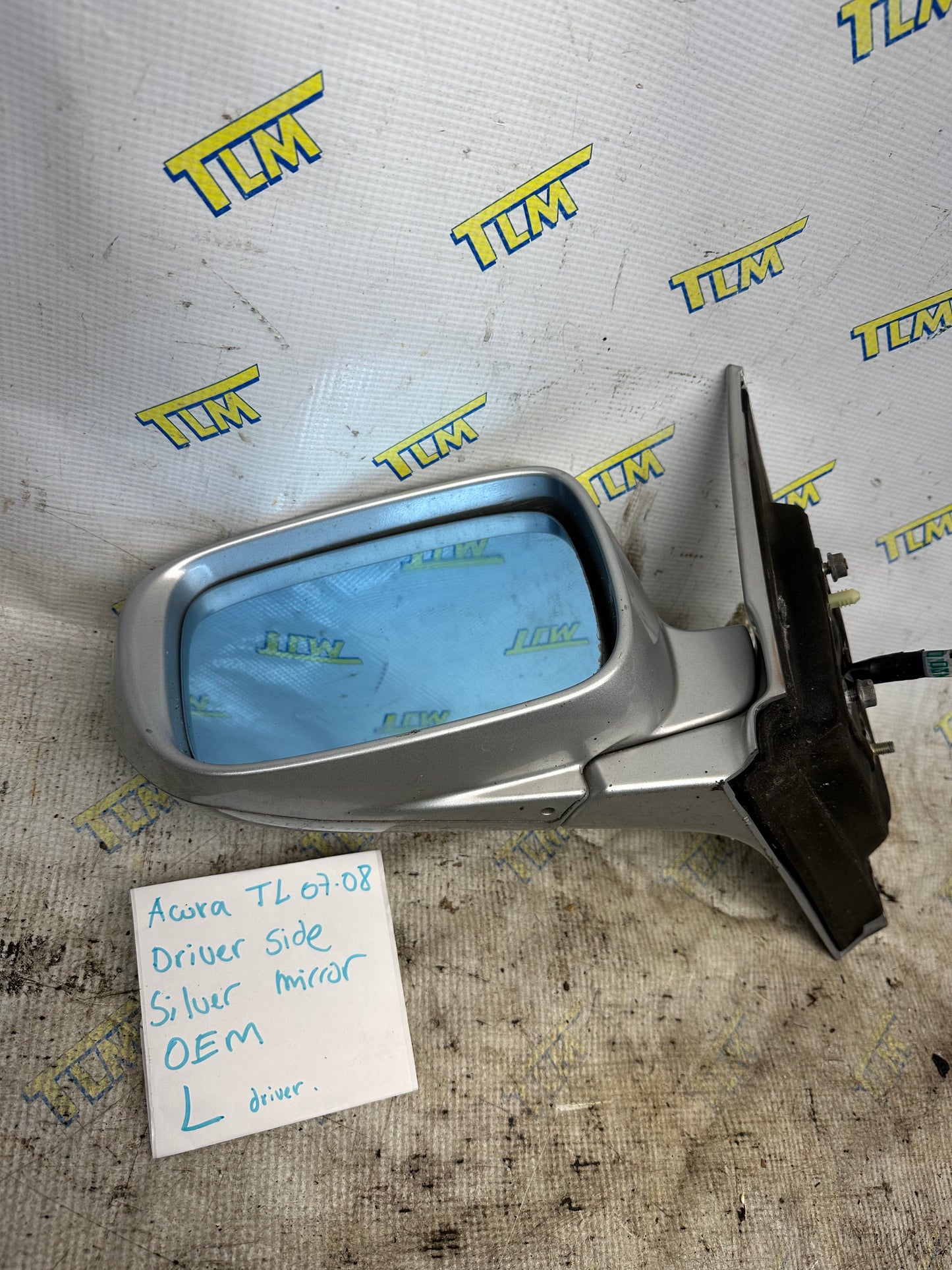 07 08 Acura TL TYPE S Door Rearview Mirror *silver* Driver Left Base OEM