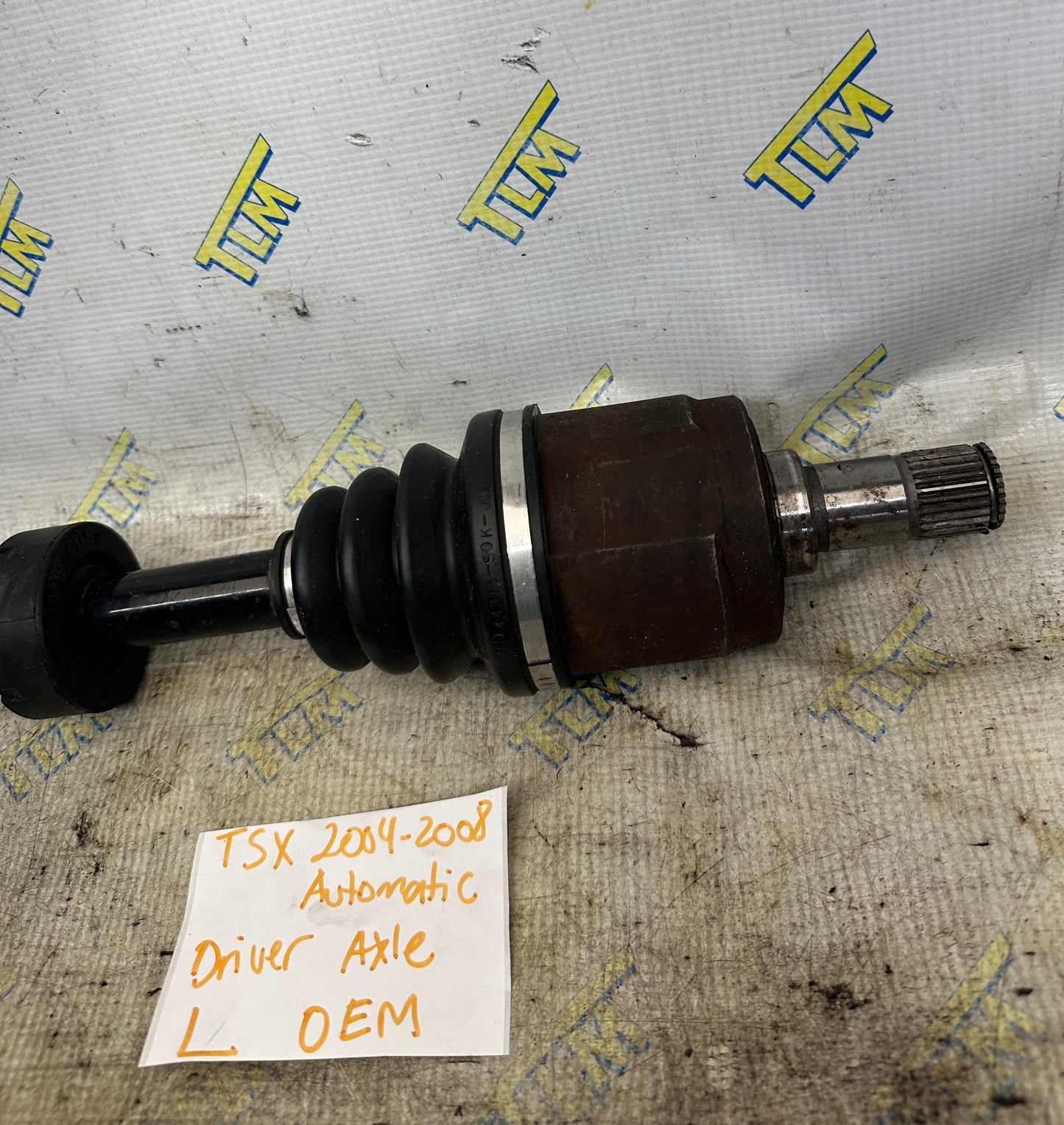 04-08 Acura TSX Front Axle *automatic* DRIVER LEFT Shaft 05 06 07 OEM