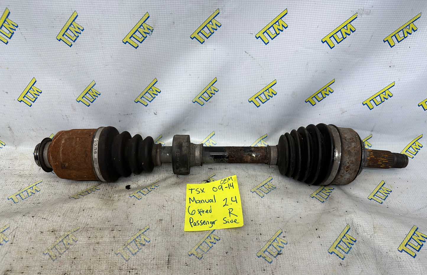 09-14 Acura TSX Axle *MANUAL* Passenger Right 2.4 Front 6 Speed 10 11 2012 2013 OEM