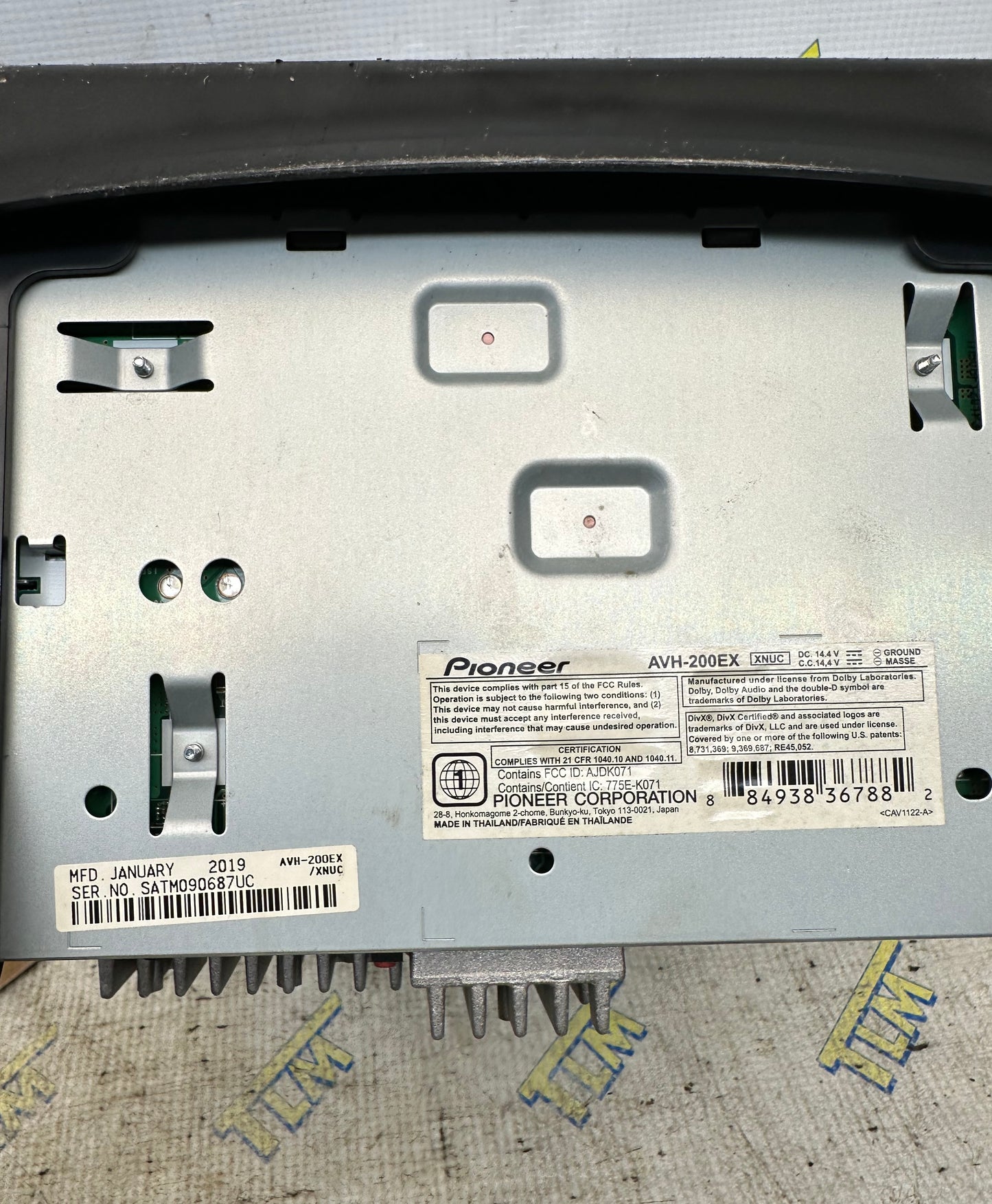 04-08 Acura TSX Radio Receiver Pioneer Metra AVH-200EX BLOCK 05 06 07 OEM