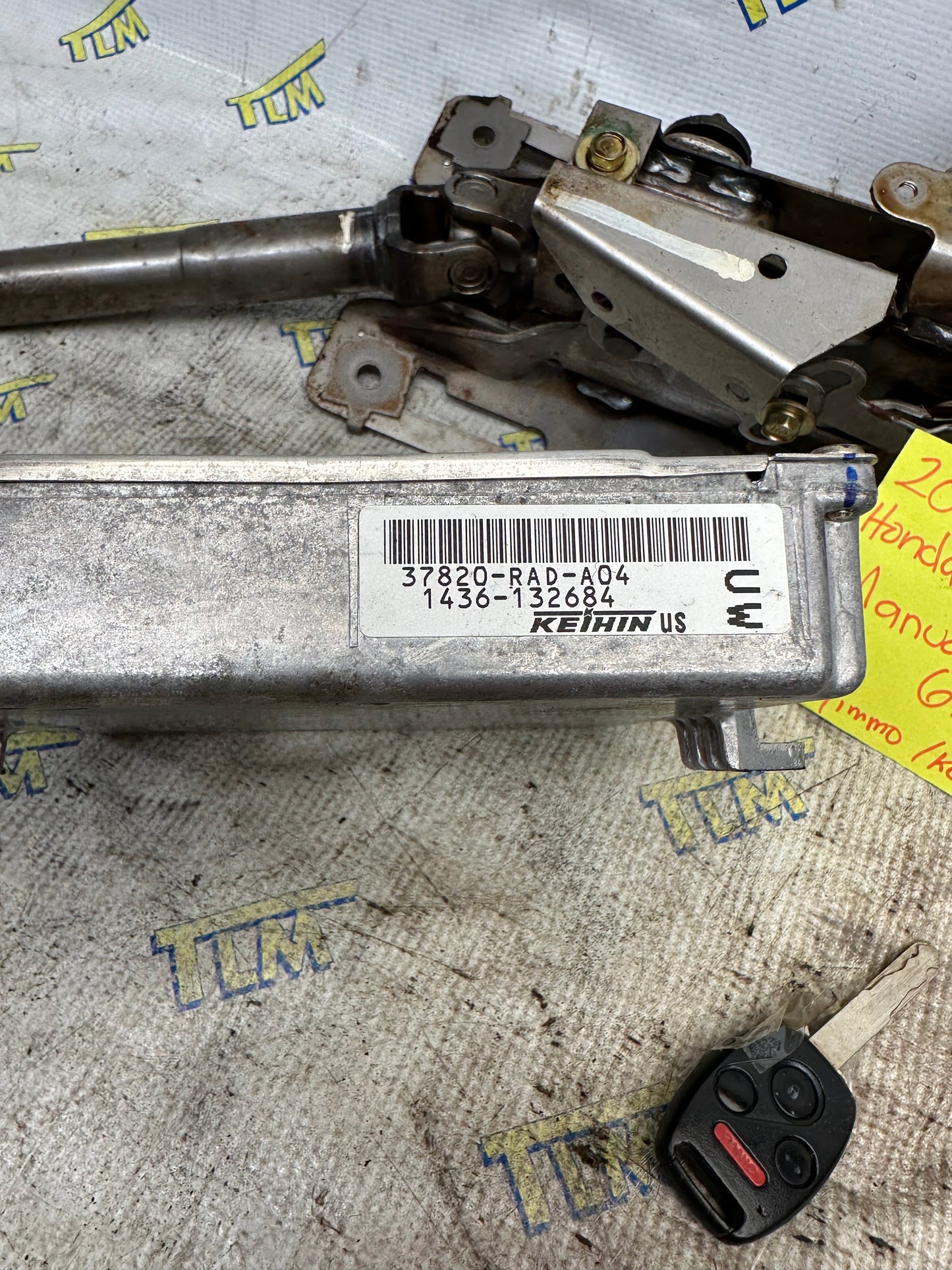 2005 Honda Accord 05 *MANUAL* ECU Immobilizer Key 6 Speed Computer RAD-A04 OEM