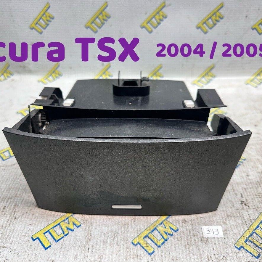 04 05 Acura TSX Center Dash Console Cubby Upper Storage Box 2004 2005 Black OEM