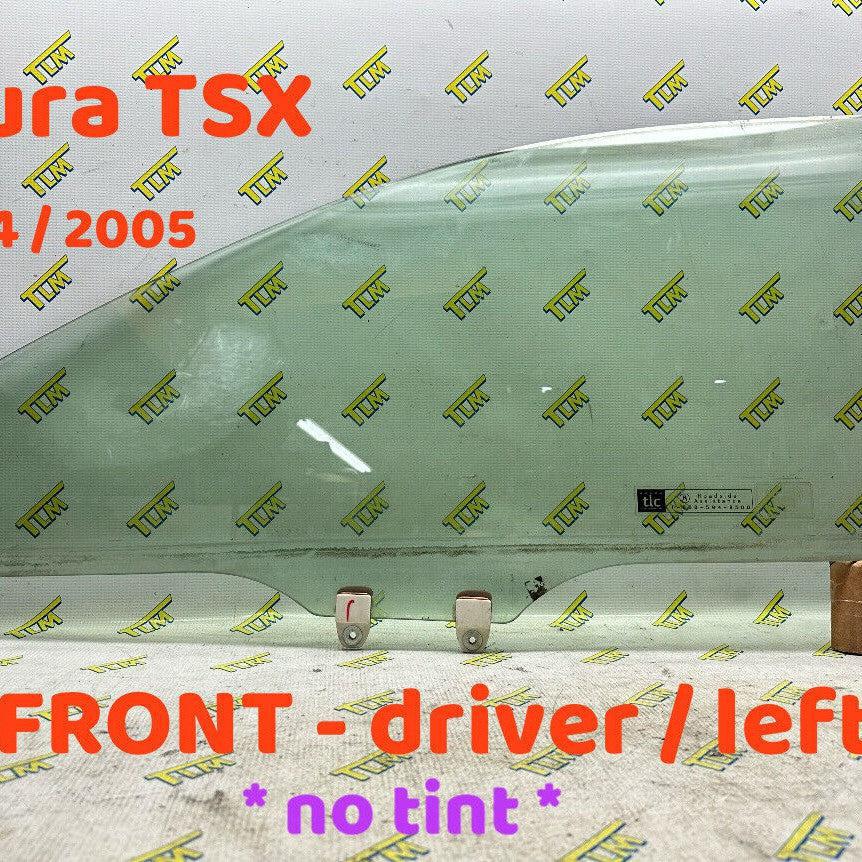 04 05 Acura TSX Door Window Glass FRONT DRIVER LEFT 2004 2005 OEM