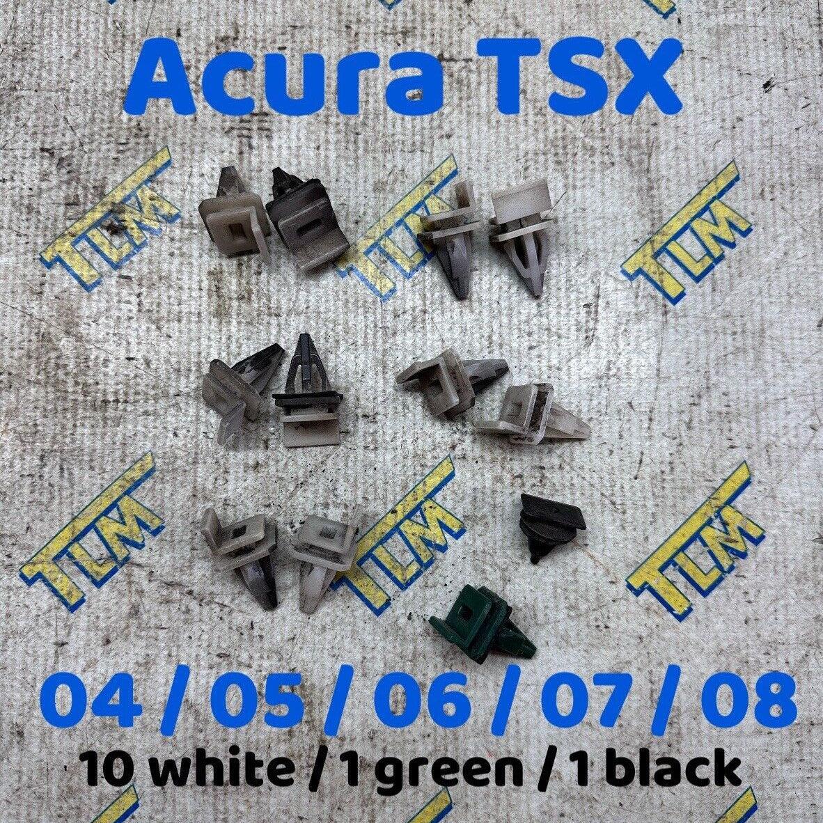 04-08 Acura TSX Clips SIDE SKIRT PLASTIC PANEL 2005 2006 2007 2008 05 06 07 OEM
