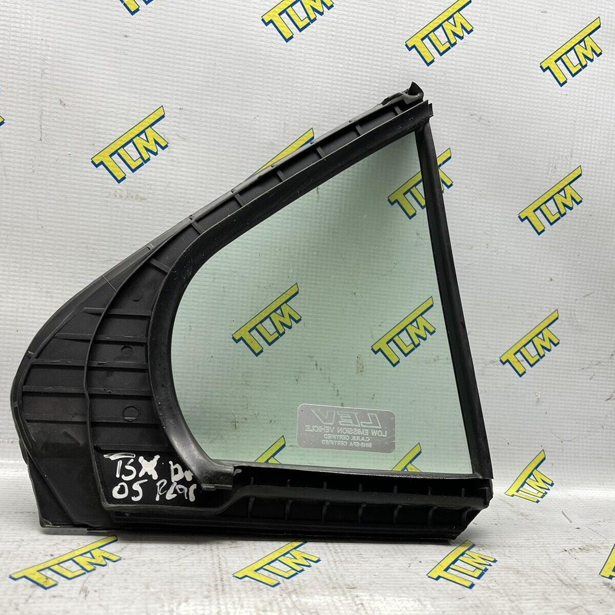 04-08 Acura TSX Door Window Glass Quarter REAR DRIVER LEFT 05 06 07 OEM