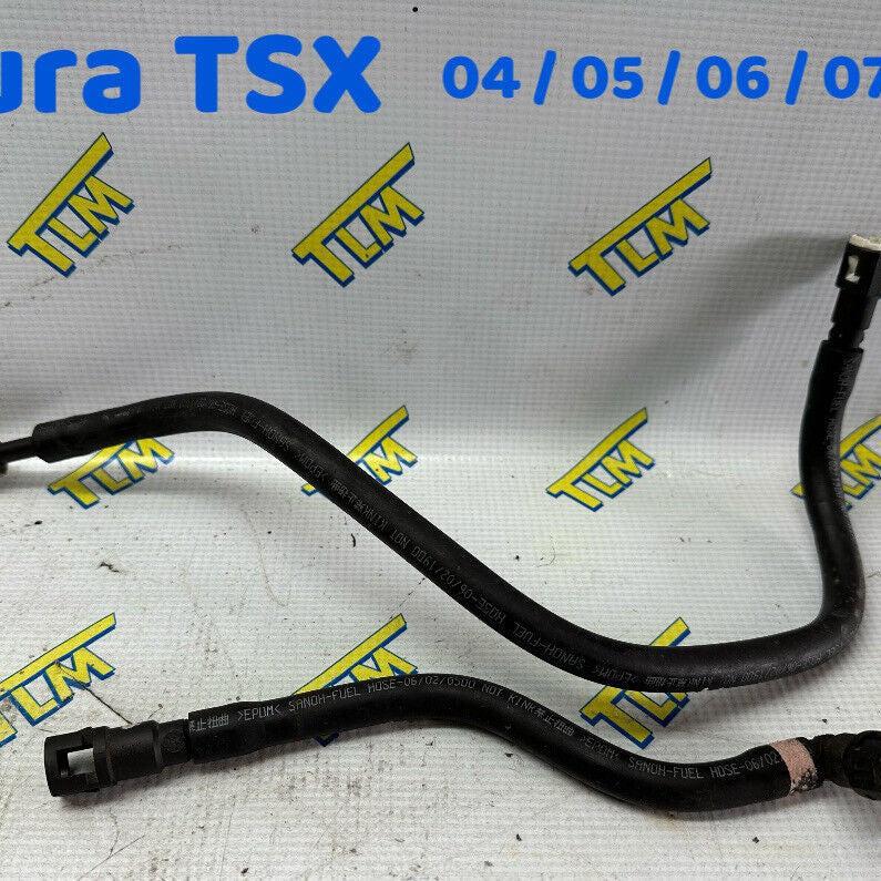 04-08 Acura TSX Fuel Feed Hose Line Engine to Firewall GAS Automatic A & B OEM