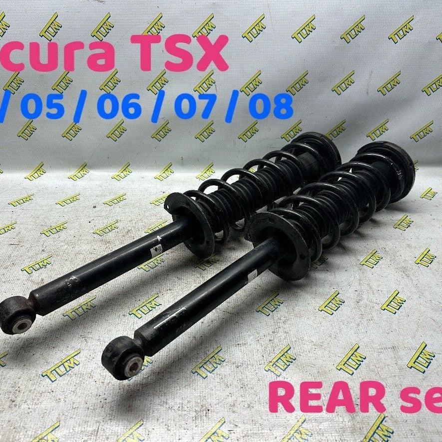 04-08 Acura TSX REAR Shock Strut Suspension Coils LEFT & RIGHT 2004 05 06 07 OEM