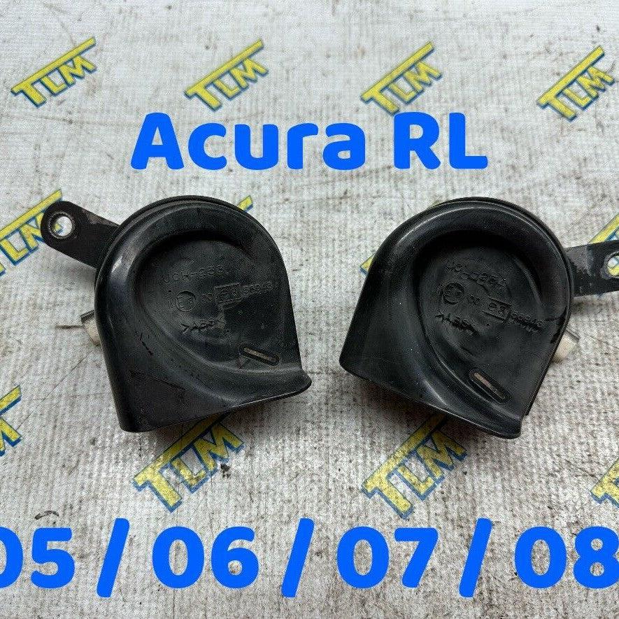 05-08 Acura RL Horn Honk High & Low Sound Pair Set 2005 2006 2007 2008 OEM