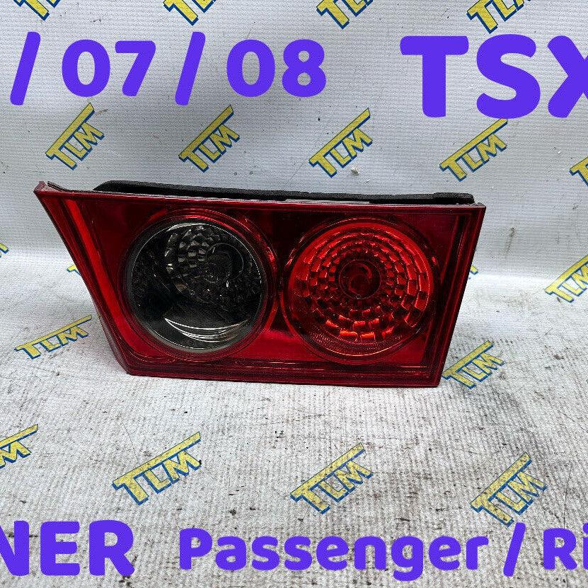 06 07 08 Acura TSX Tail Light PASSENGER Right INNER 2006 2007 2008 RH OEM