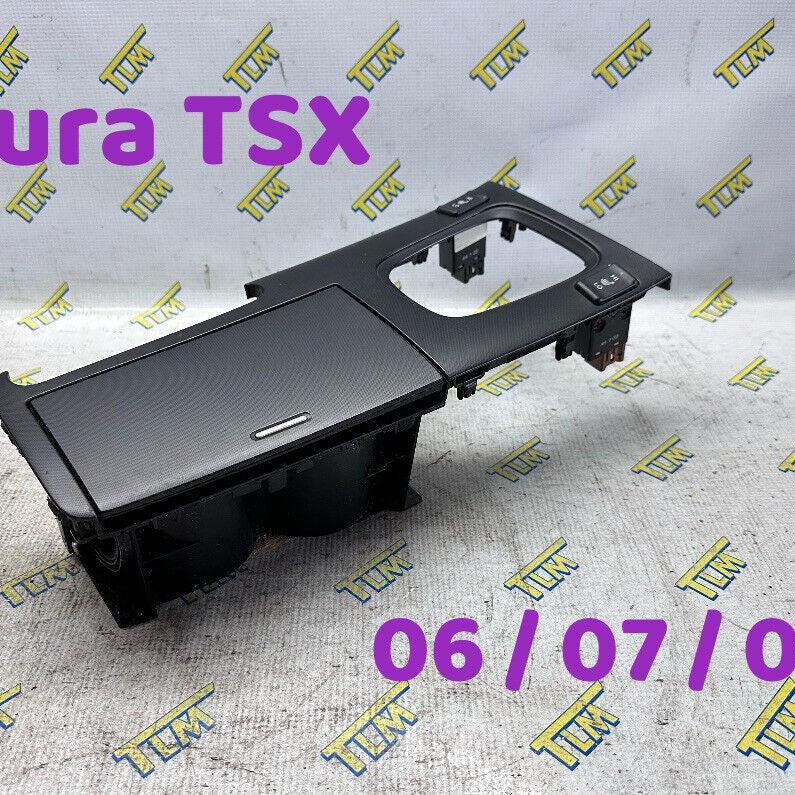 06-08 Acura TSX Center Console Cup Holder Shifter Trim 2006 2007 2008 OEM