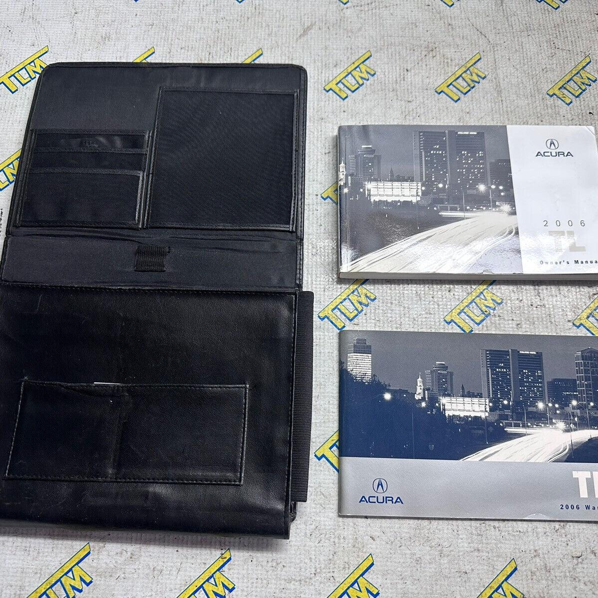 06 Acura TL Owners Manual Information Book Glove Box Leather Case 06 2006 OEM