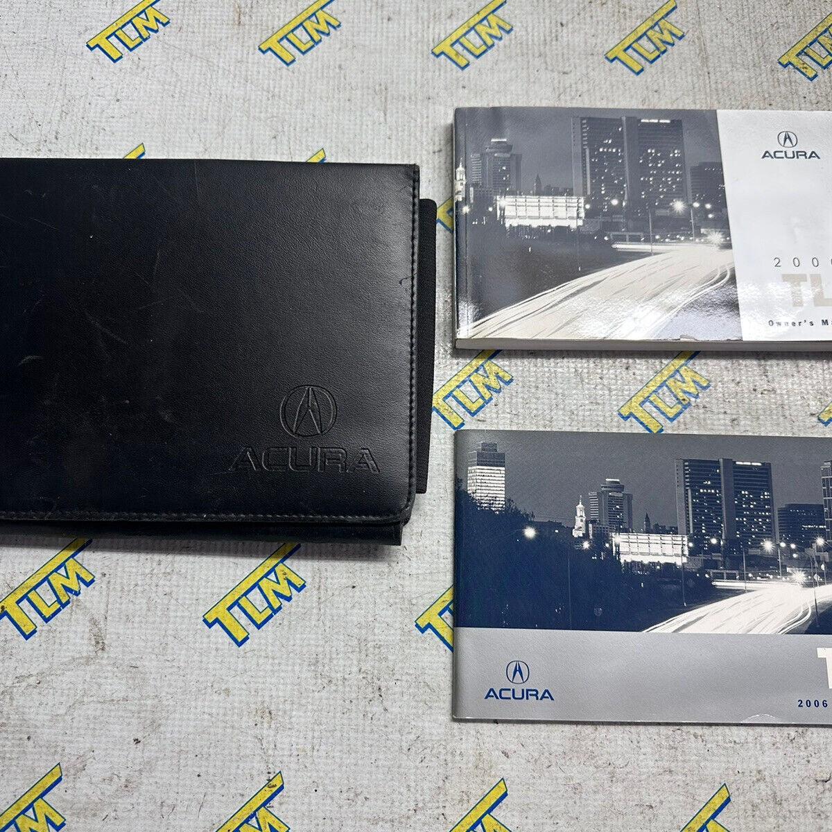 06 Acura TL Owners Manual Information Book Glove Box Leather Case 06 2006 OEM
