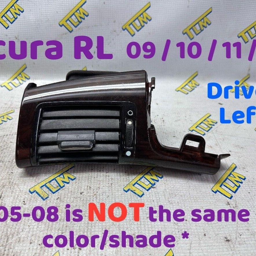09-12 Acura RL Dash Air Vent DRIVER LEFT Trim 2009 2010 2011 2012 A/C OEM